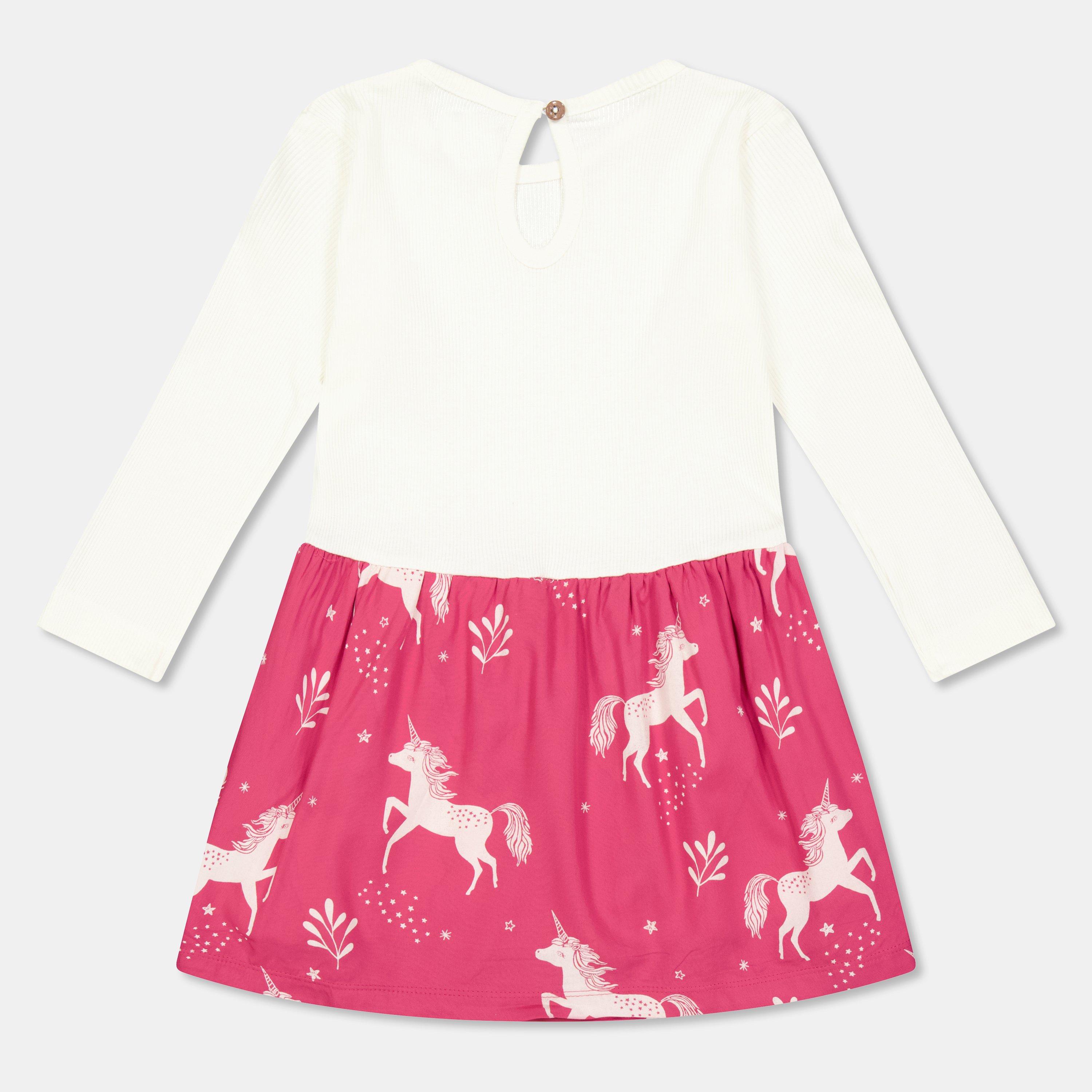 Multi - Lilly and Sid - Unicorn Skater A-Line Dress - 2