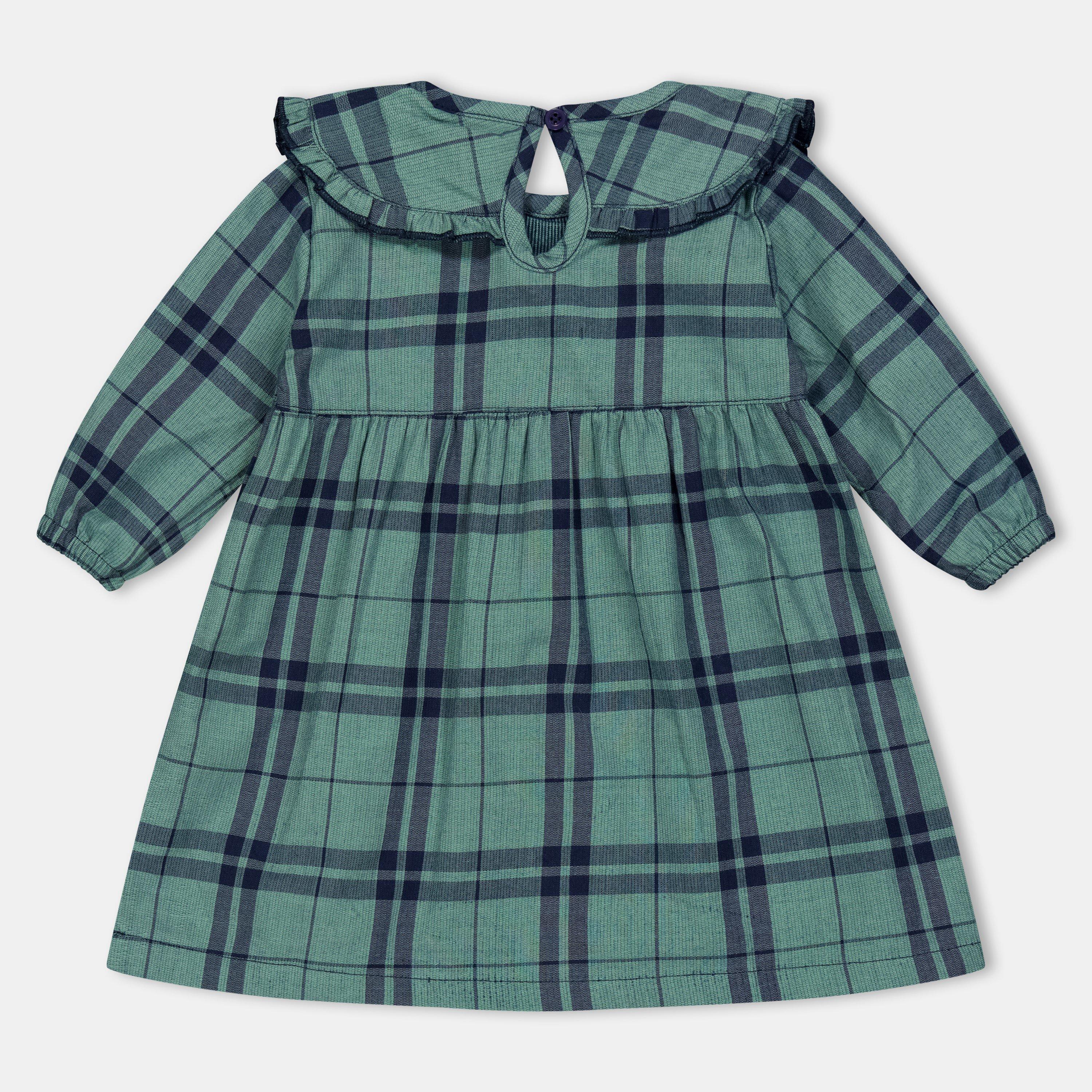 Multi - Lilly and Sid - Collar Check A-Line Dress - 2