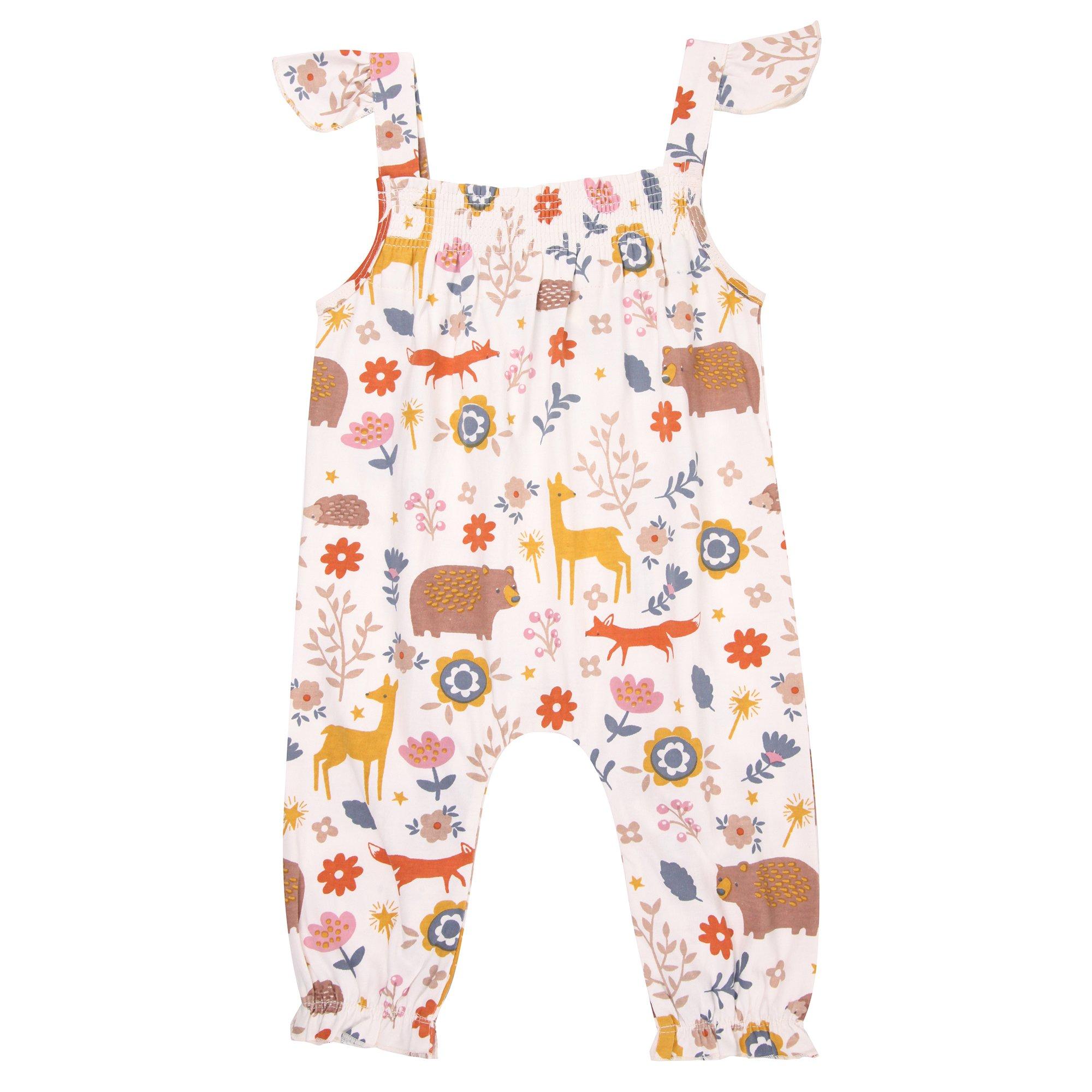 Multi - Lilly and Sid - & Sid Multicoloured Animal Forest Print Romper - 2