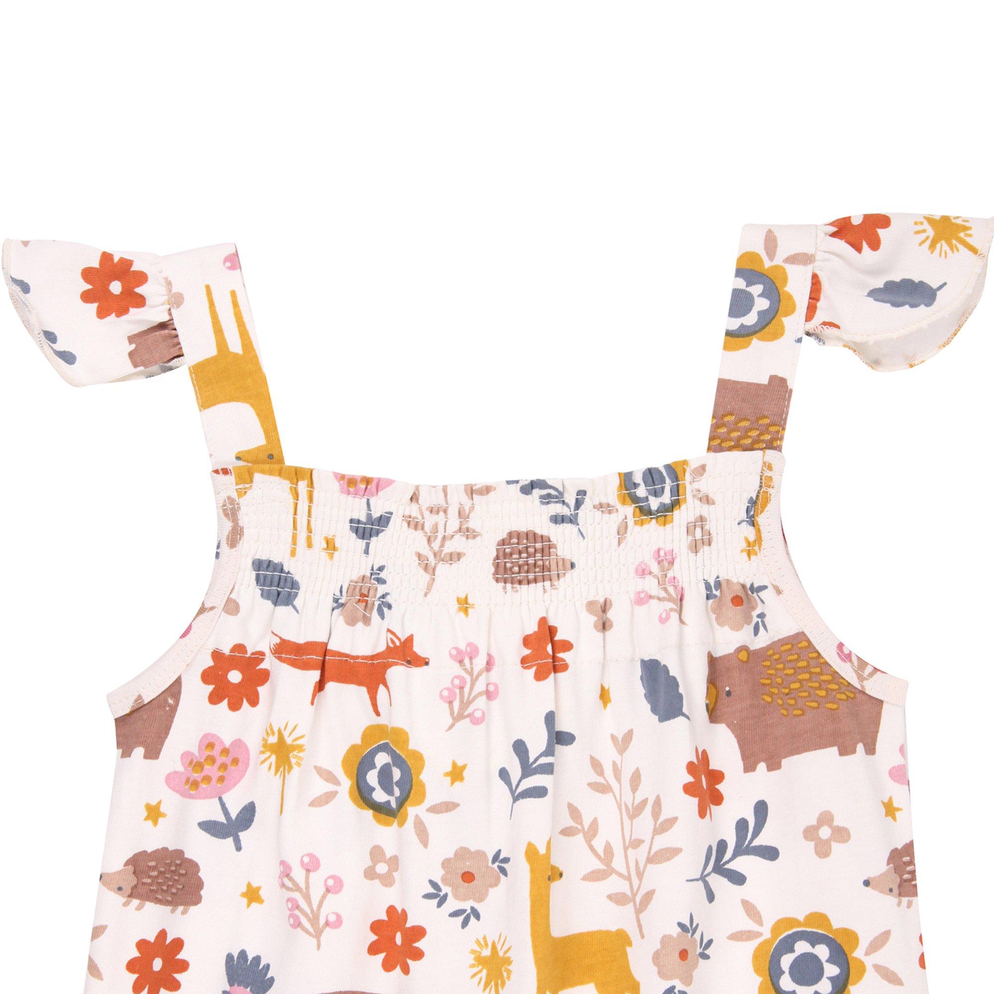 Multi - Lilly and Sid - & Sid Multicoloured Animal Forest Print Romper - 3