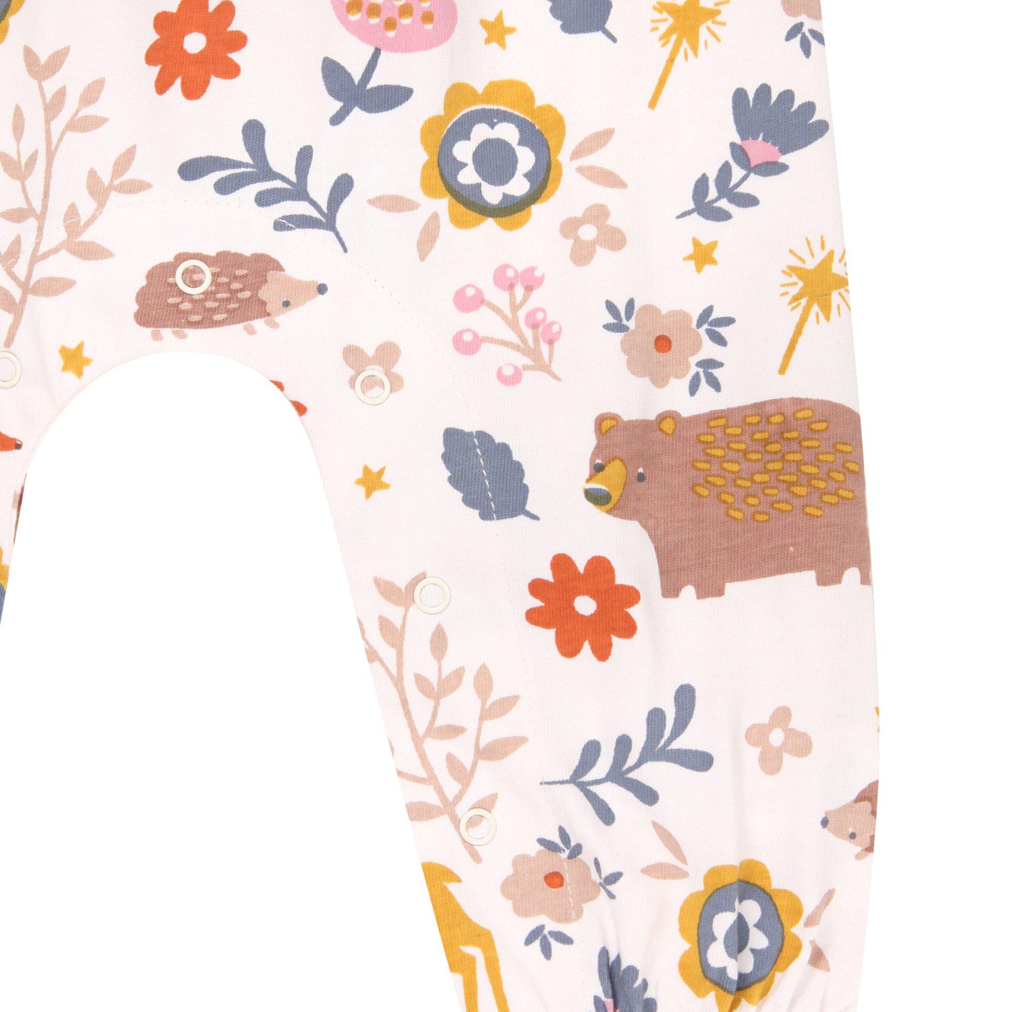 Multi - Lilly and Sid - & Sid Multicoloured Animal Forest Print Romper - 4