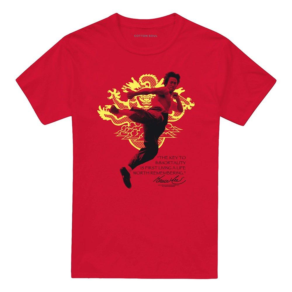 Red - Other - Bruce Lee Immortal Dragon T Shirt Red - 4