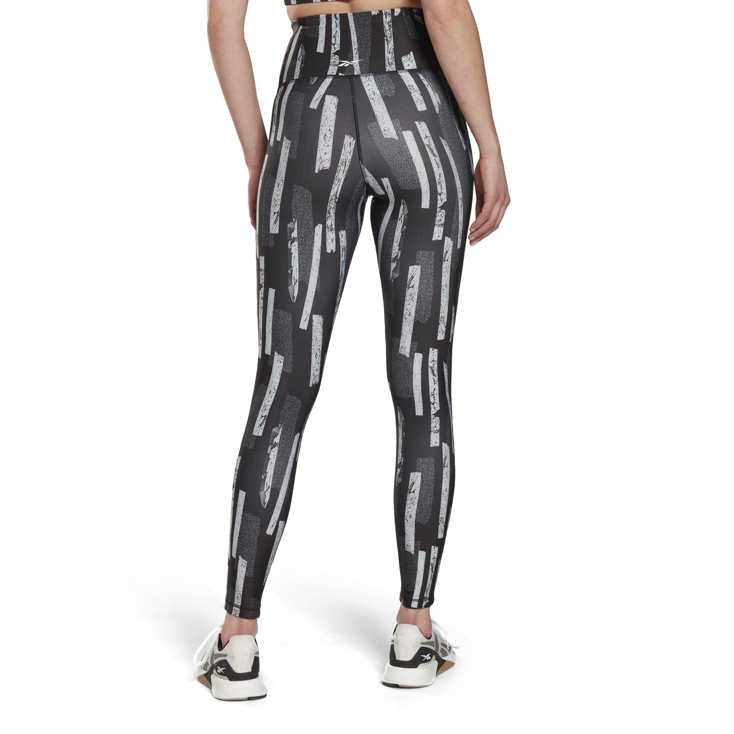 Nacht Schwarz - Reebok - Allover Print Legging - 4