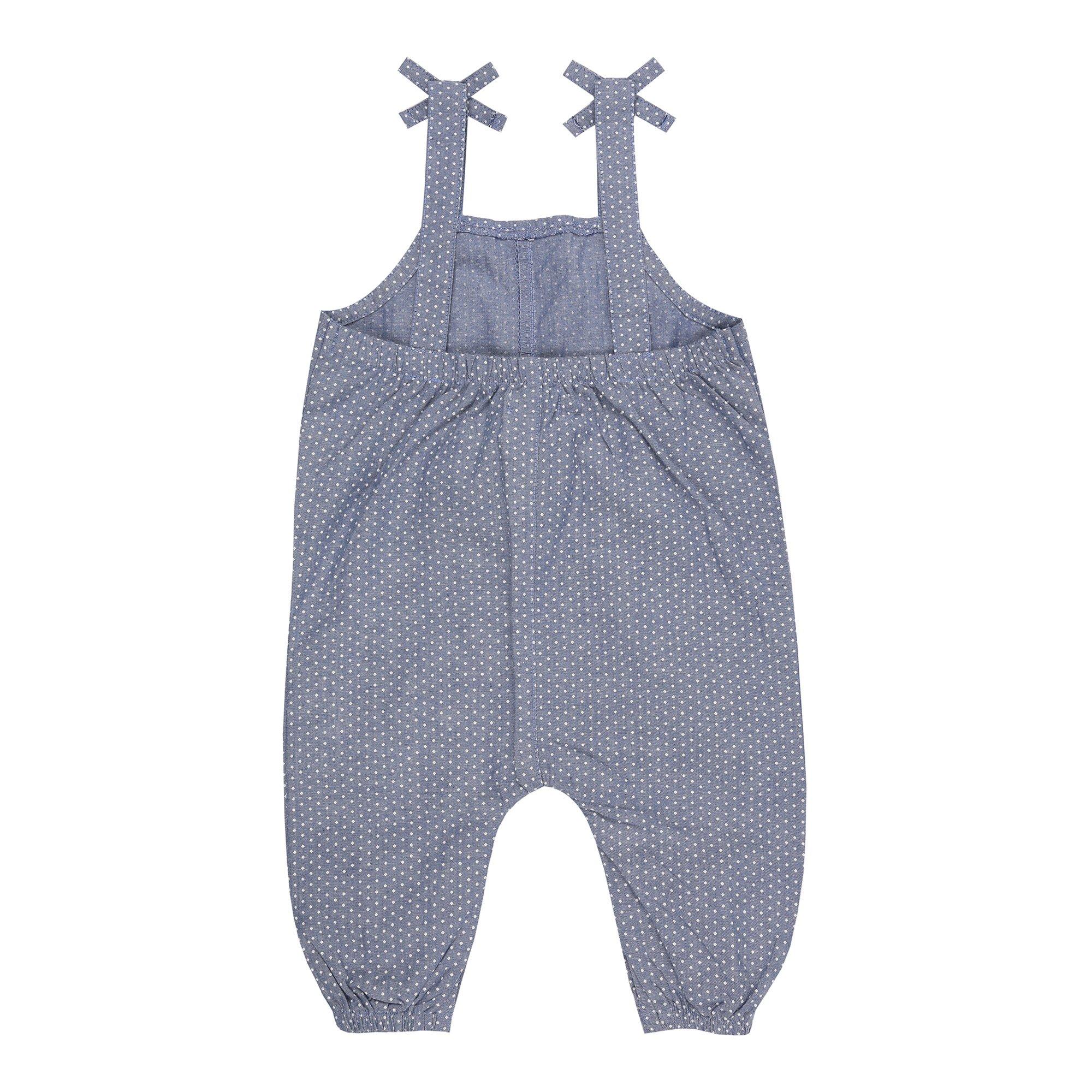 Blue - Lilly and Sid - Mouse Pocket Dungaree - 2