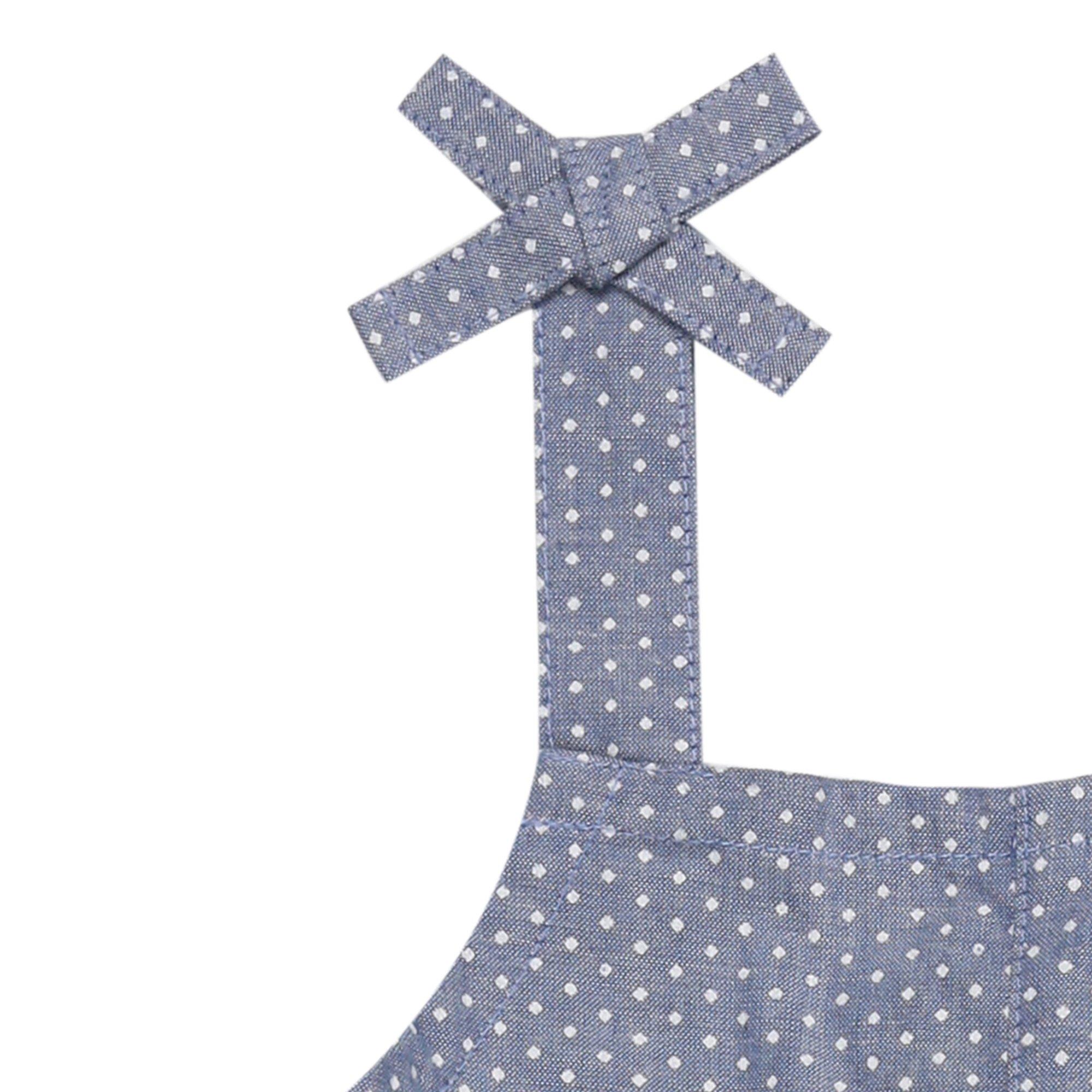 Blue - Lilly and Sid - Mouse Pocket Dungaree - 3