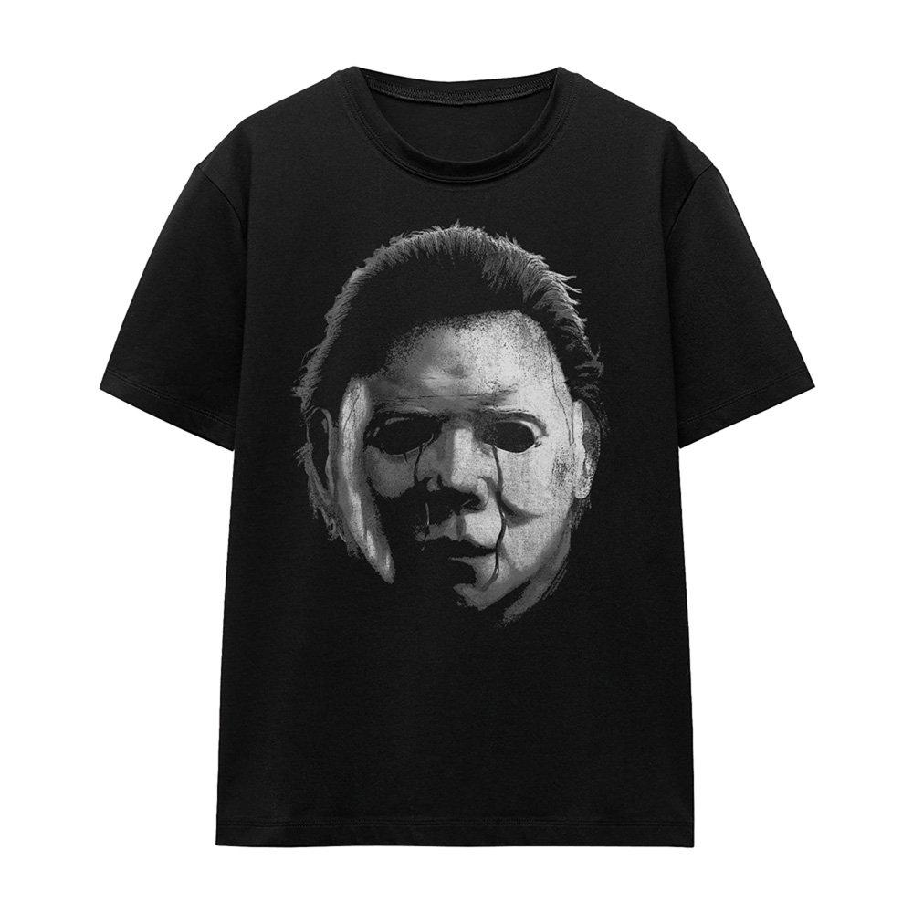 Black - Other - Halloween 2 Michael Myers The Shape Large Face T-S - 4