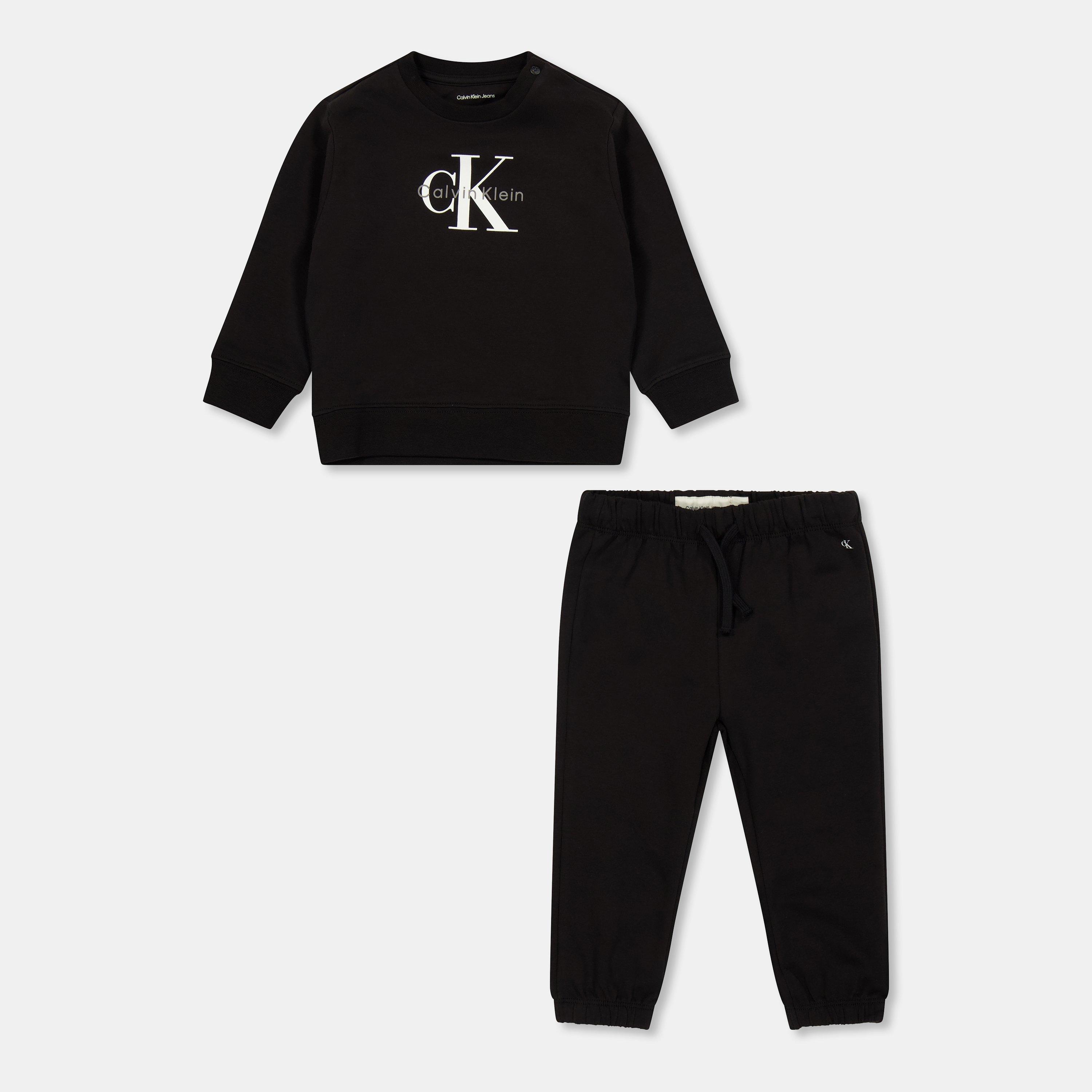 Calvin Klein Jeans  Kids' Monogram Set - CK Black BEH - Size 12M