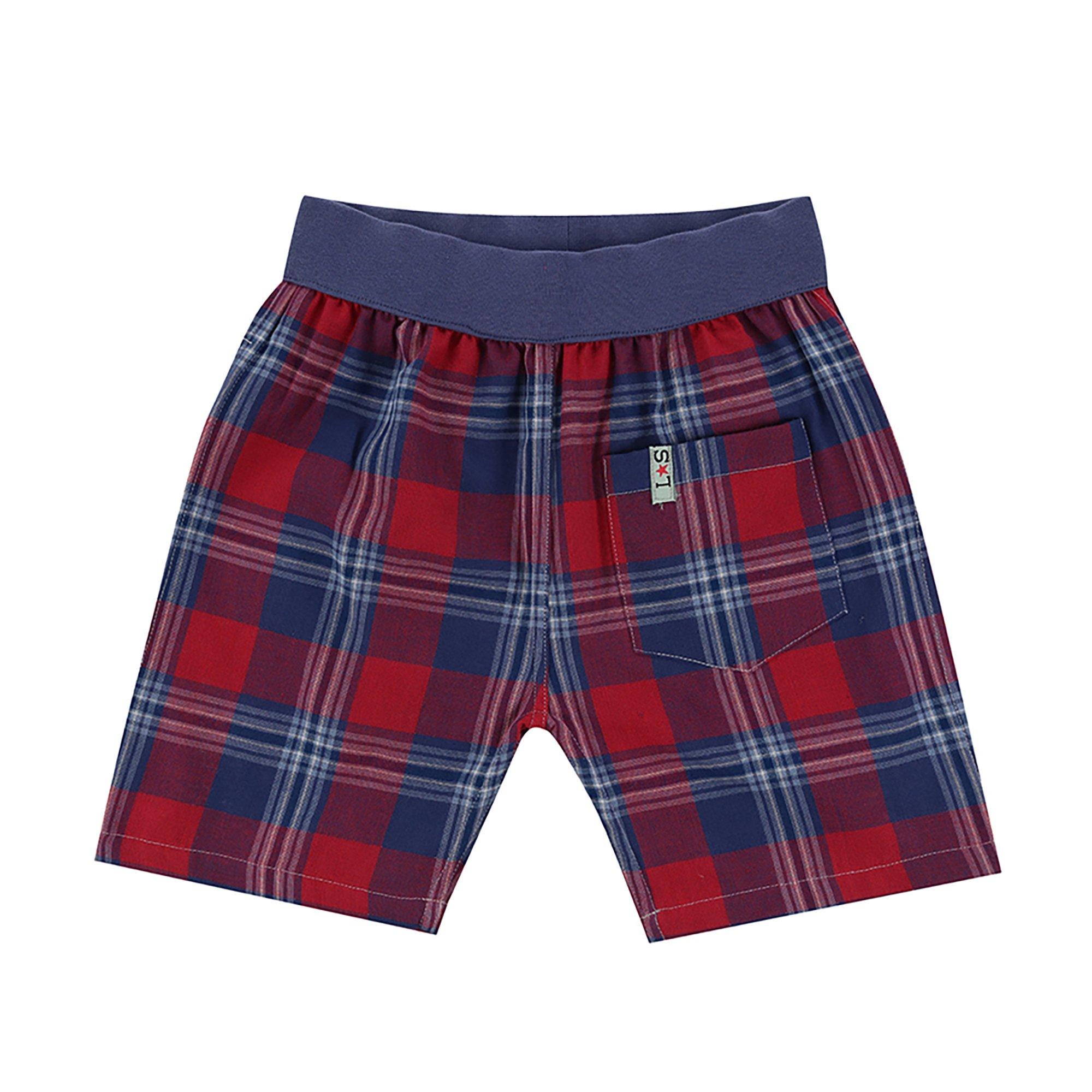 Blue - Lilly and Sid - Kids' Reversible Jersey Jogger Shorts - 1