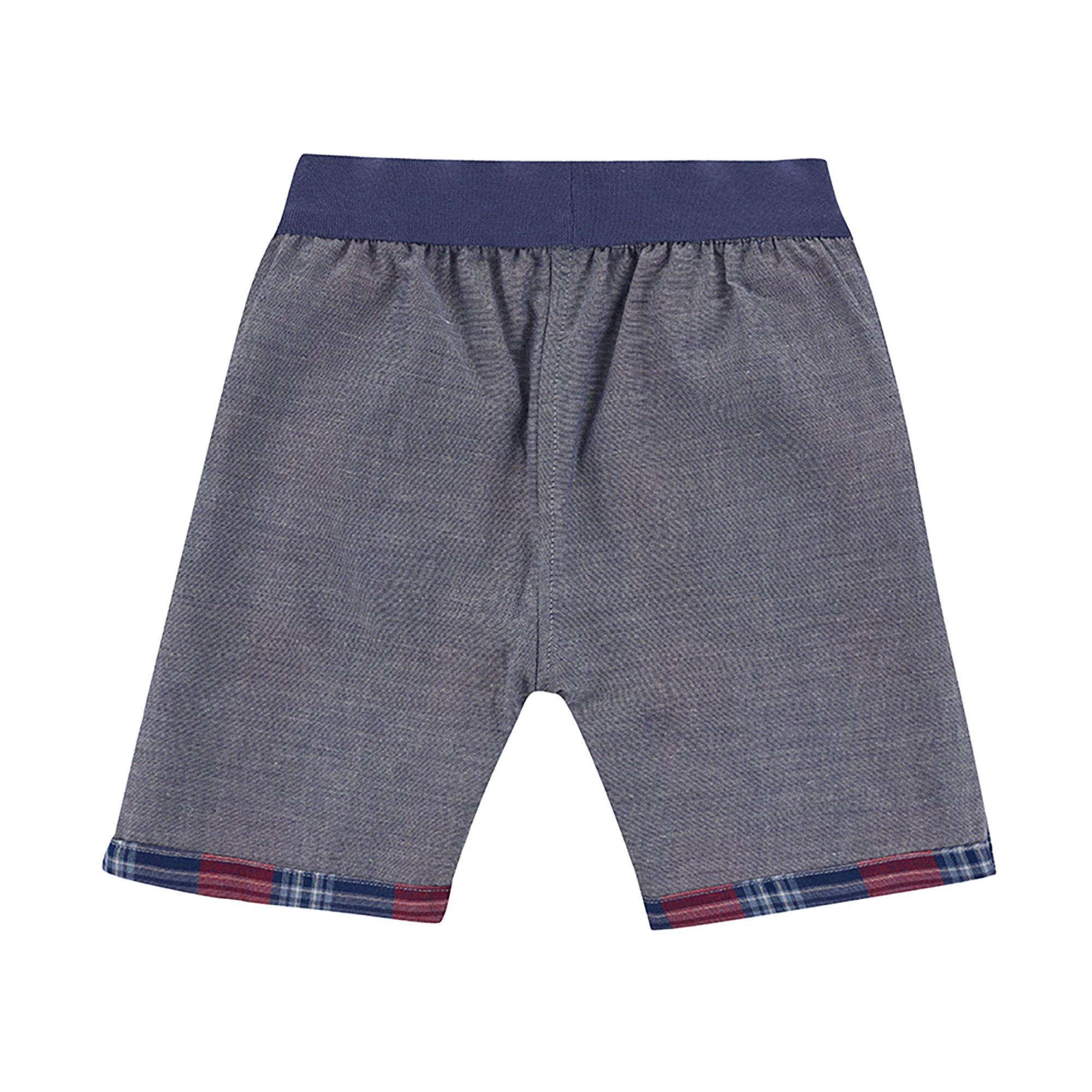Blue - Lilly and Sid - Reversible Jersey Jogger Shorts - 2