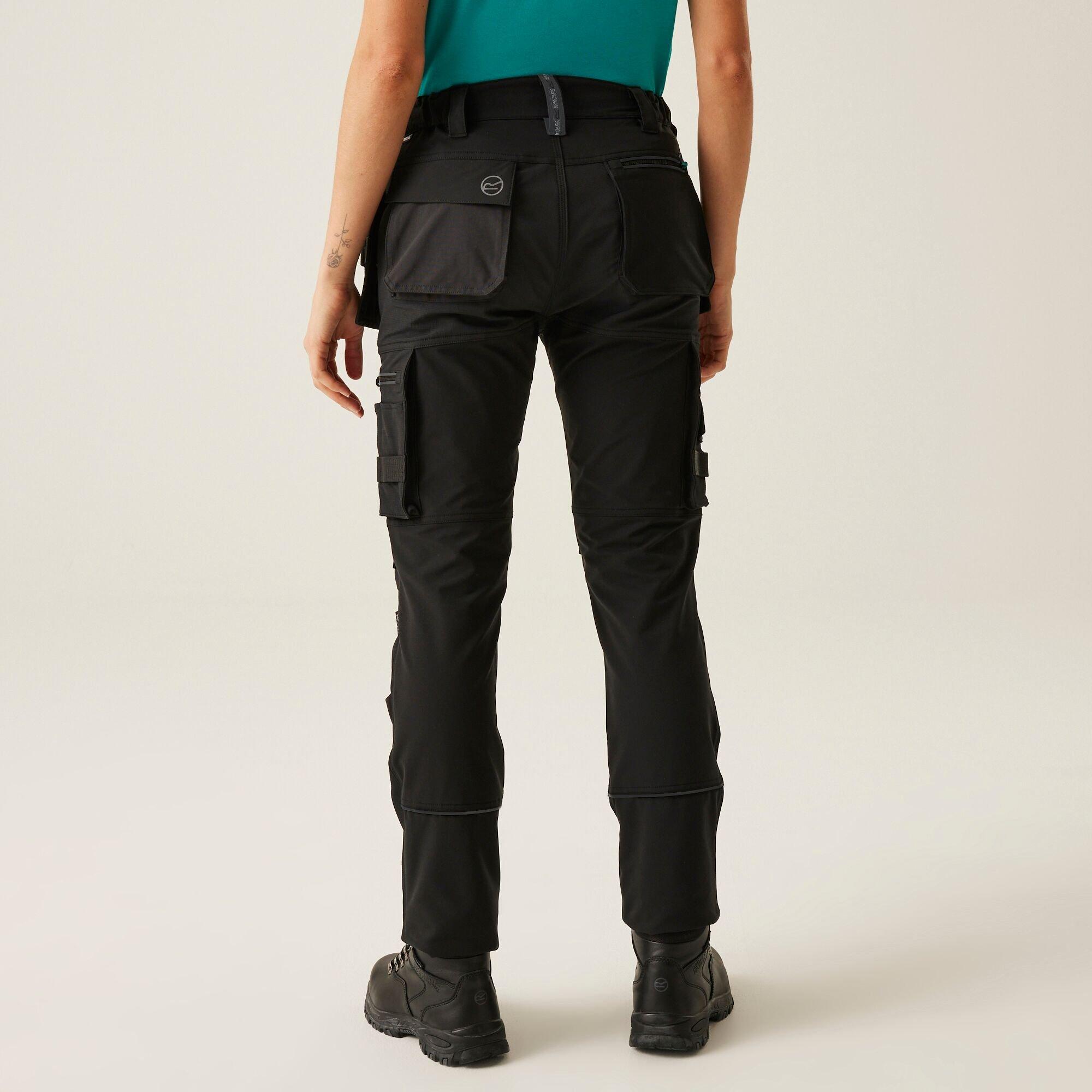 Black - Regatta - Womens ADA Cotton Stretch Holster Trousers - 2