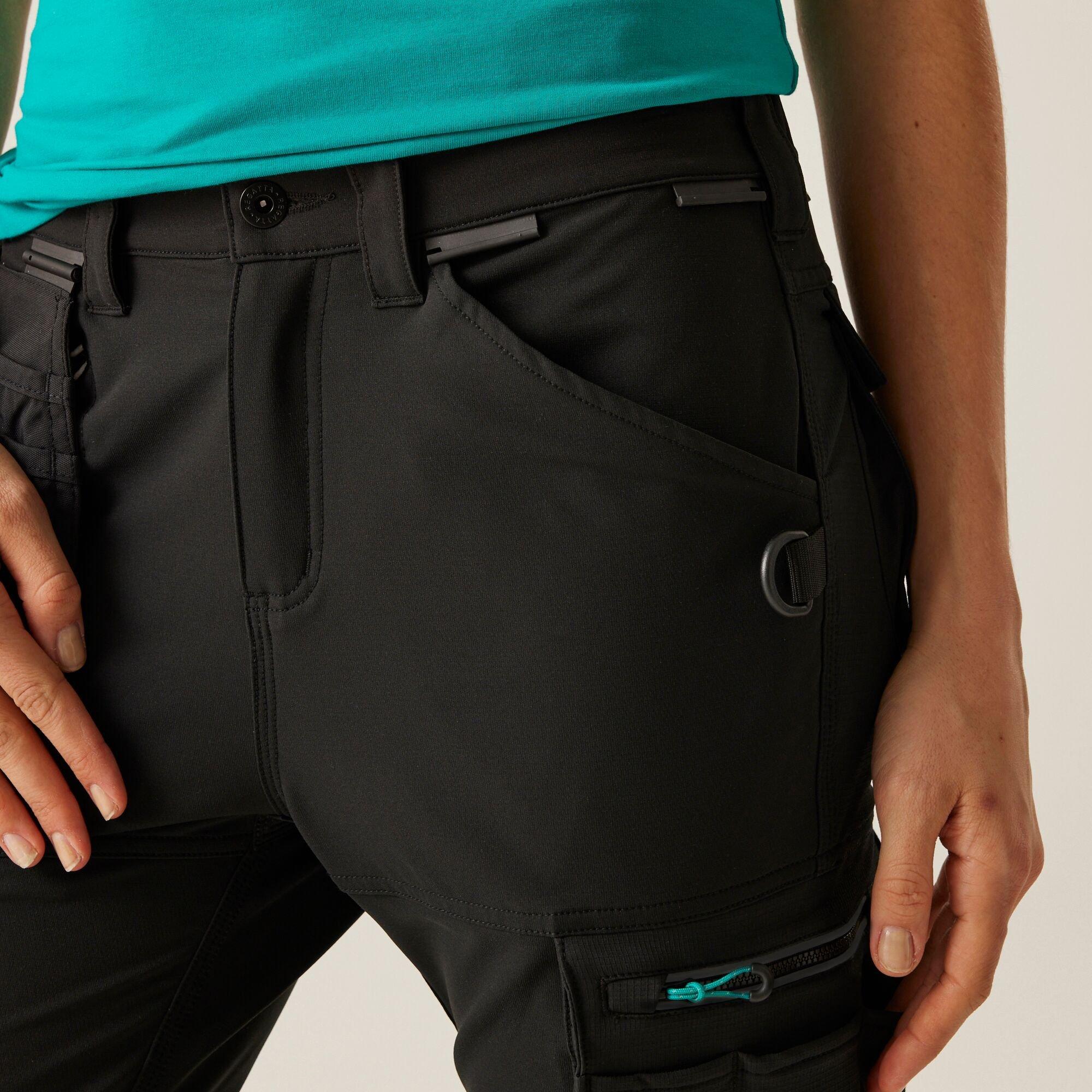 Black - Regatta - Womens ADA Cotton Stretch Holster Trousers - 4