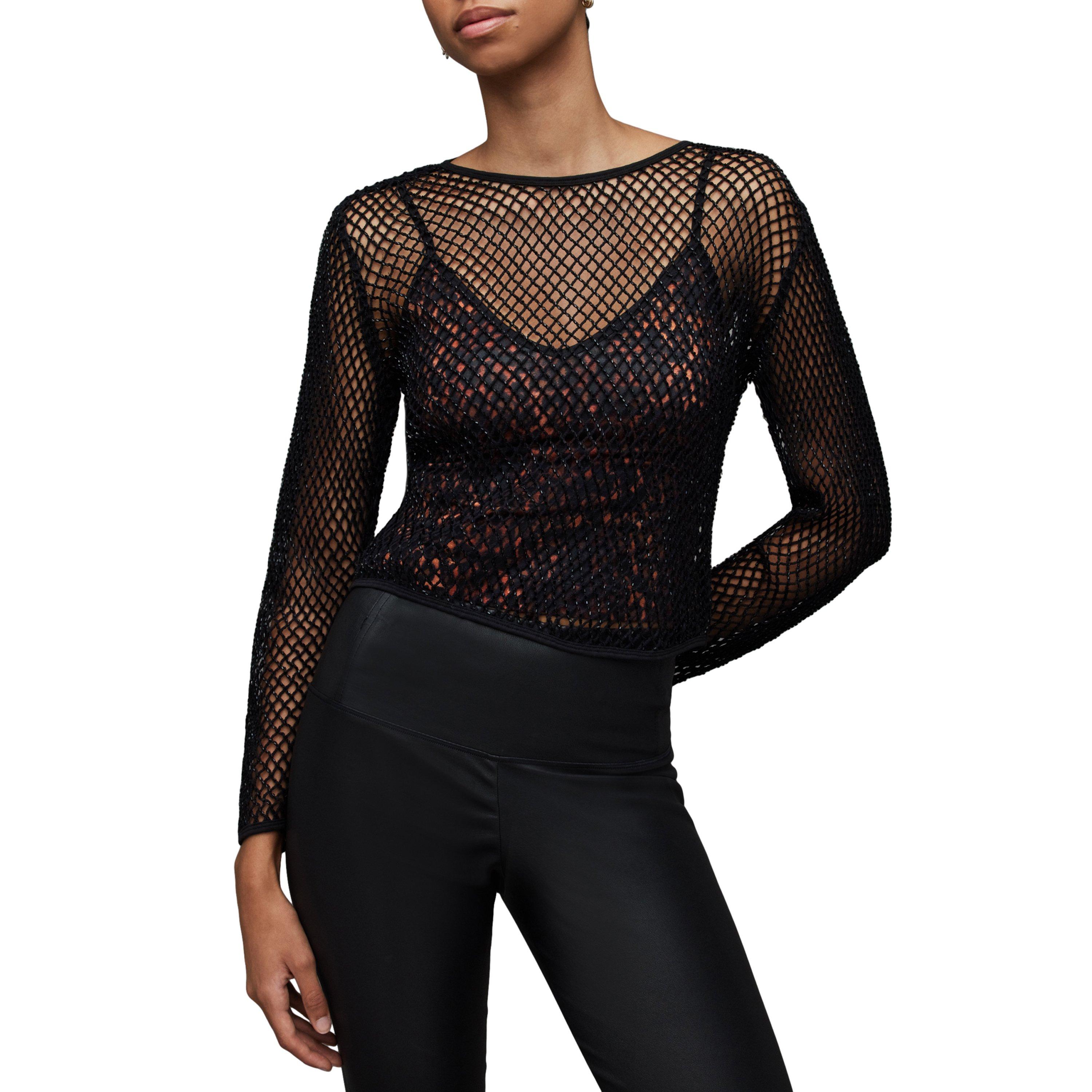 black brown - AllSaints - Rosalie Anita Top - 2