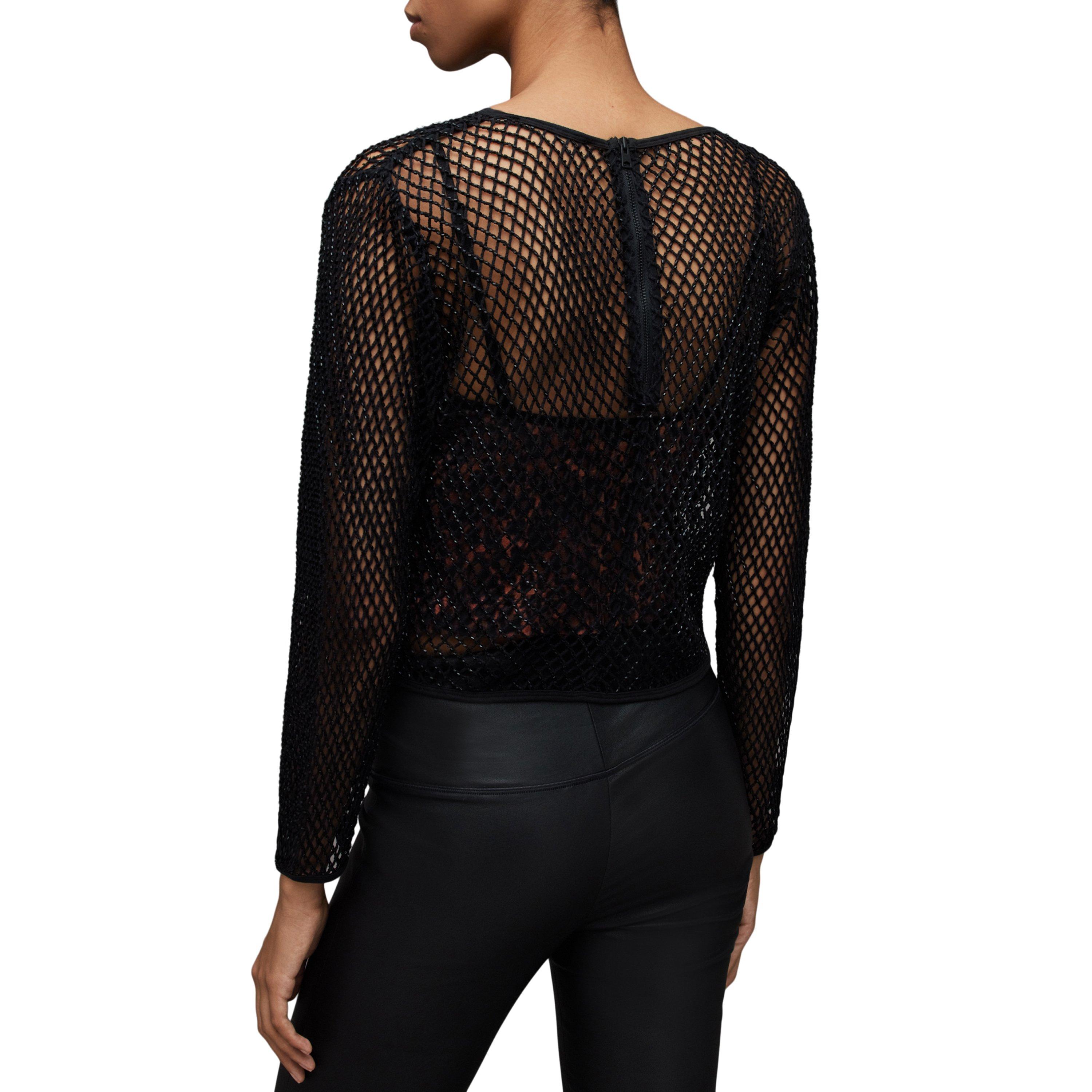 black brown - AllSaints - Rosalie Anita Top - 4