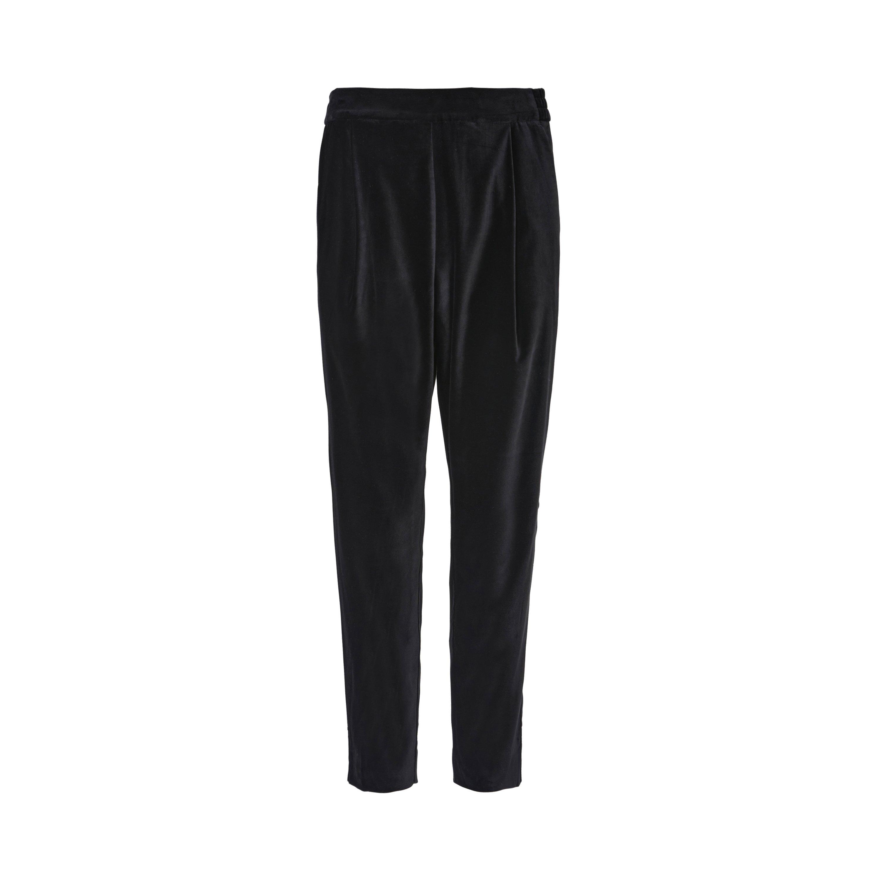 Allsaints Women's Aleida Velvet Tailored Trouser - Black - 14 (L)
