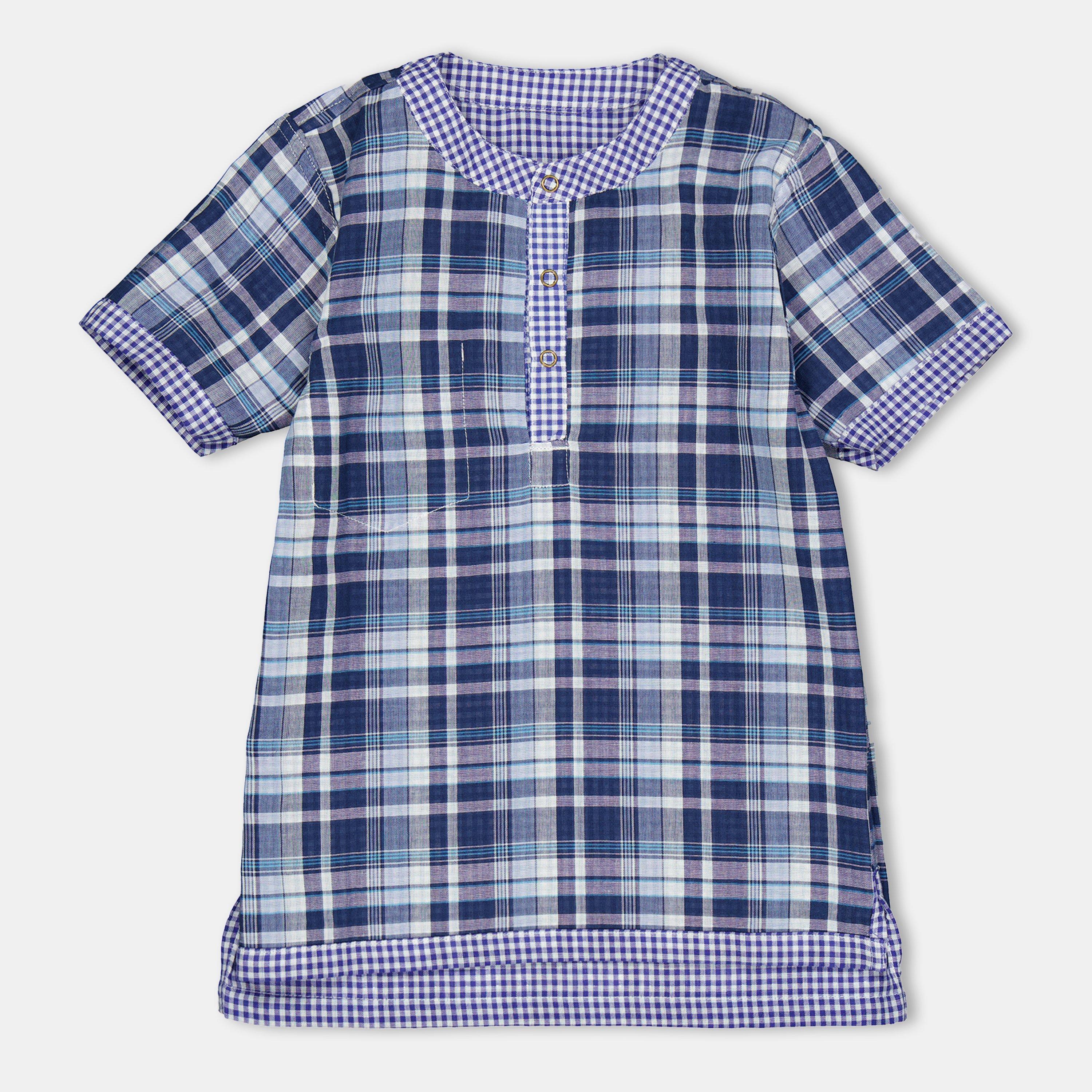 Multi - Lilly and Sid - Reversible Check Short-Sleeve Patterned Shirt - 2