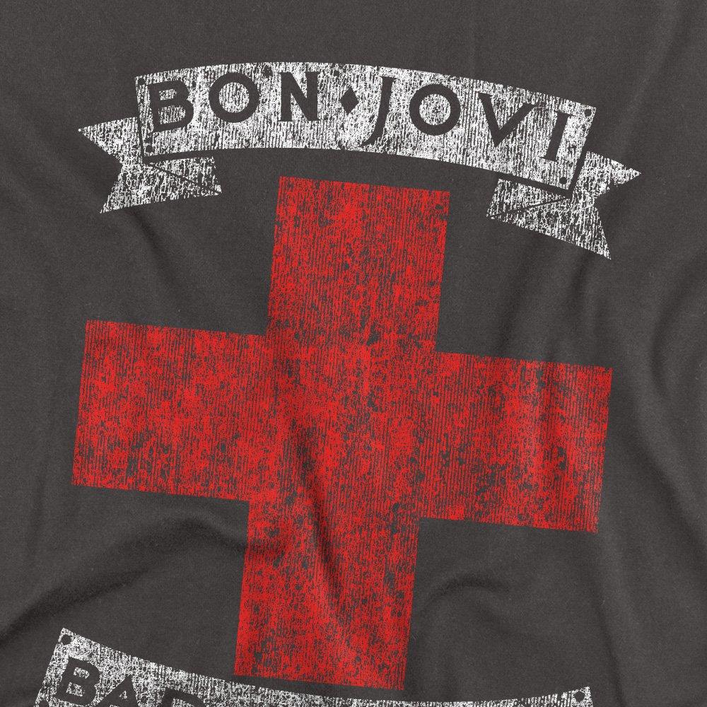 Grey - Bon Jovi - Bon Jovi Bad Medicine Long Sleeve T-Shirt Charcoa - 2