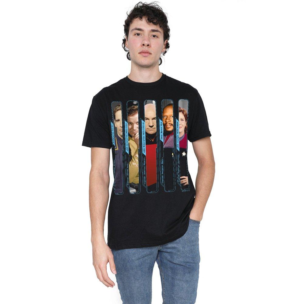 Black - Star Trek - Star Trek The Captains T Shirt Black - 1