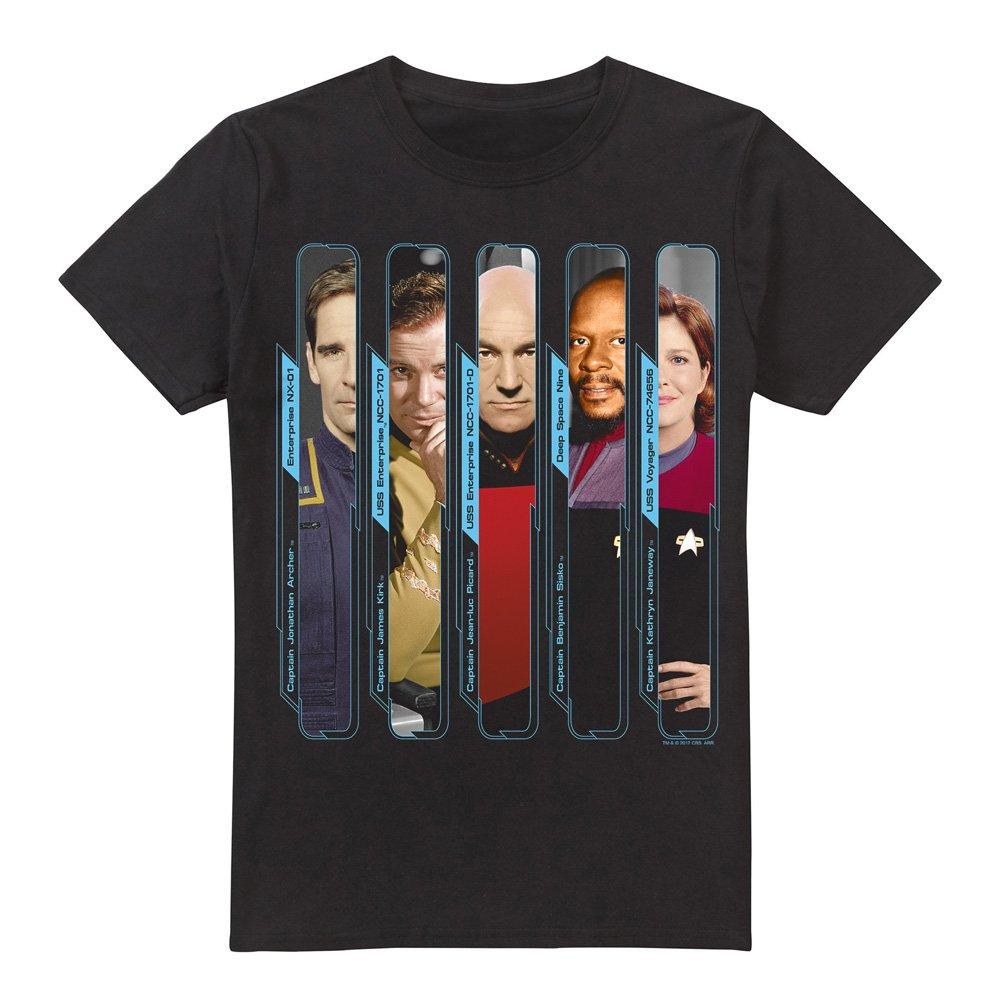 Black - Star Trek - Star Trek The Captains T Shirt Black - 4