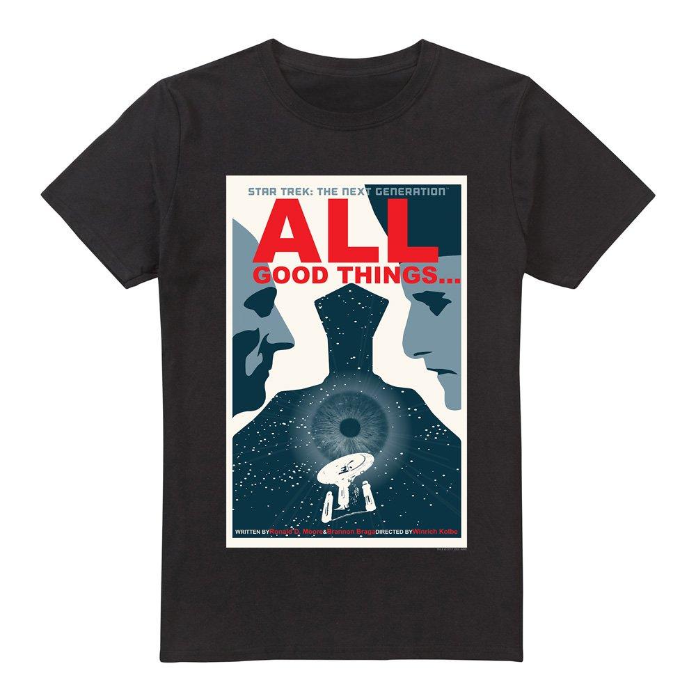 Black - Star Trek - Star Trek TNG Season 7 Episode 25 T Shirt Black - 4