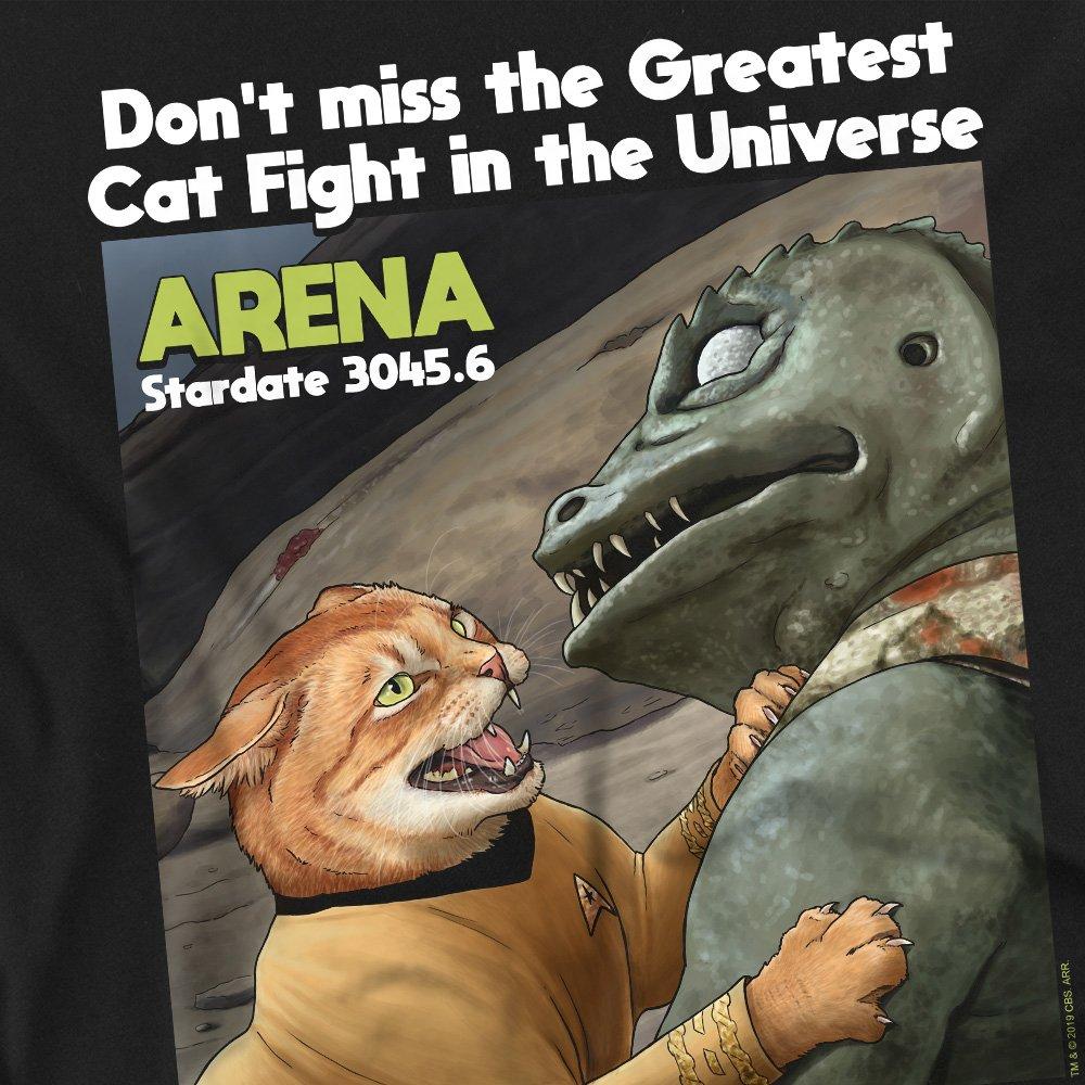 Black - Star Trek - Star Trek Cat Fight T Shirt Black - 2