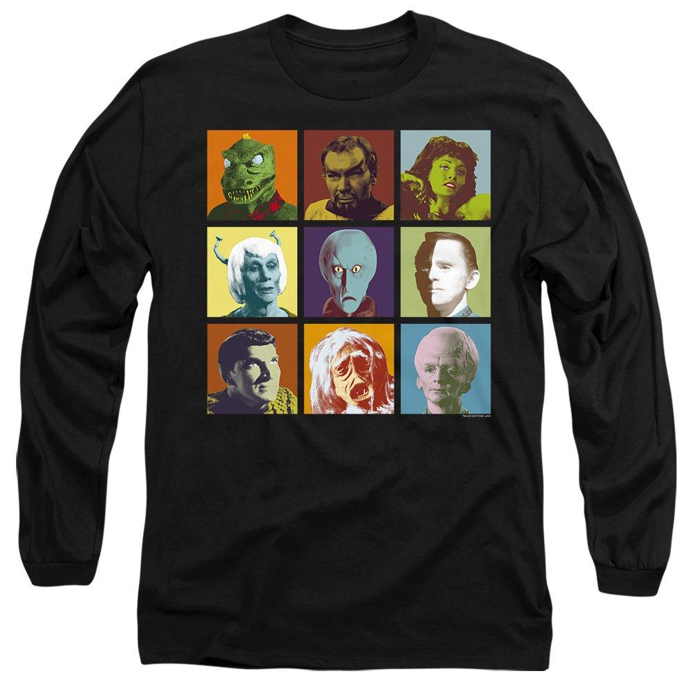 Black - Star Trek - Star Trek Alien Squares Long Sleeve T-Shirt Black - 1