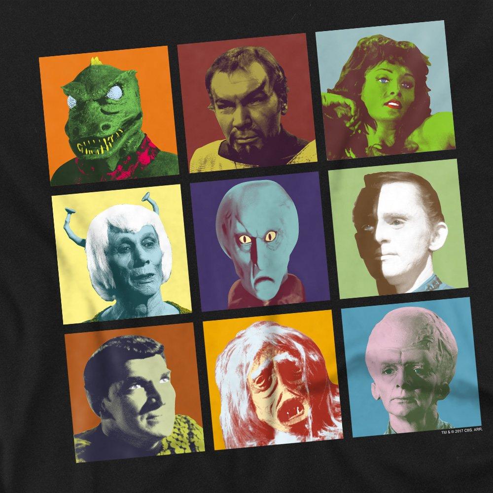 Black - Star Trek - Star Trek Alien Squares Long Sleeve T-Shirt Black - 2