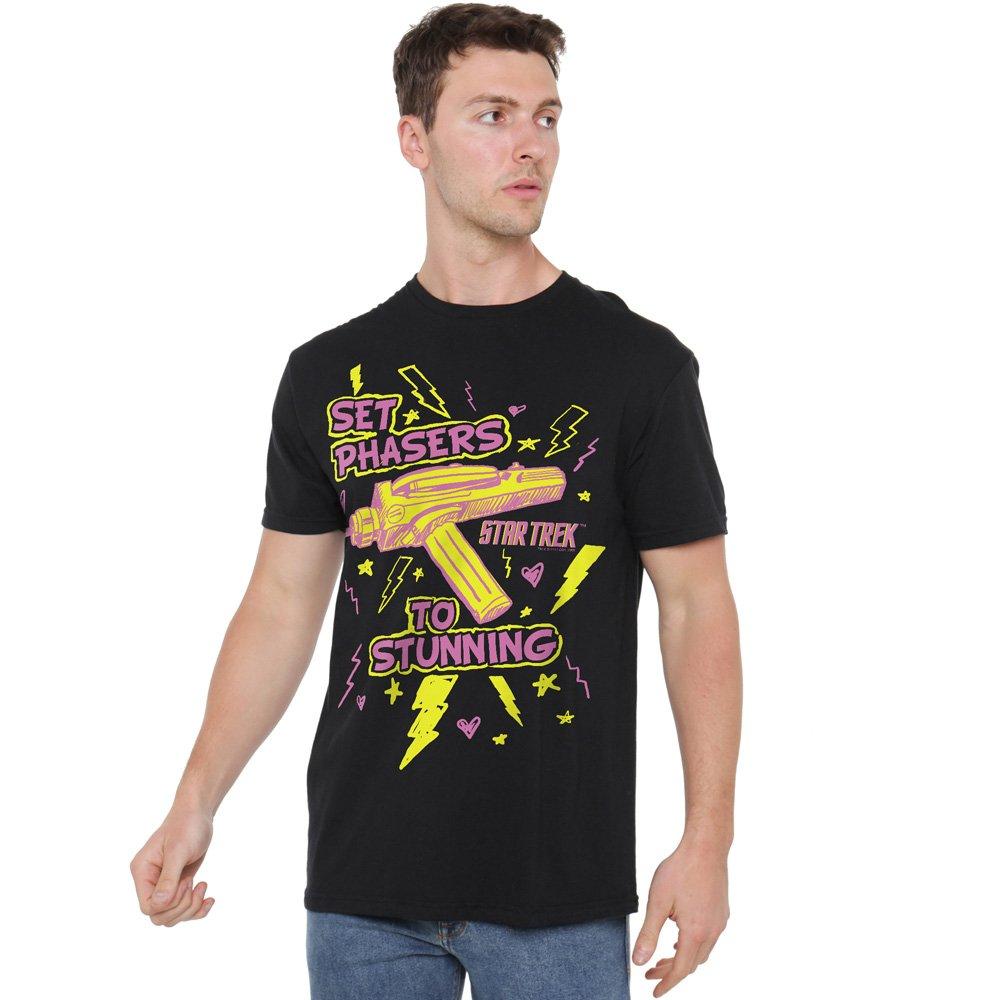 Black - Star Trek - Star Trek Set Phasers T Shirt Black - 1