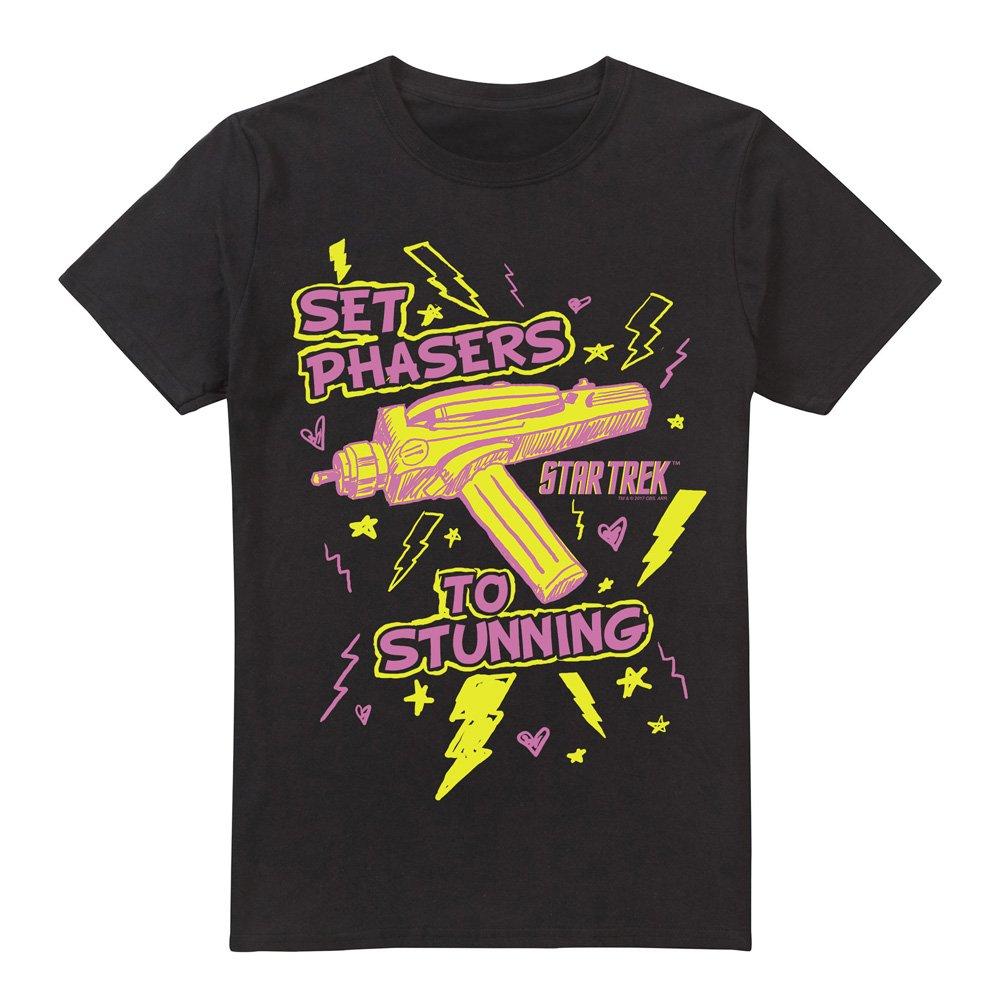 Black - Star Trek - Star Trek Set Phasers T Shirt Black - 4