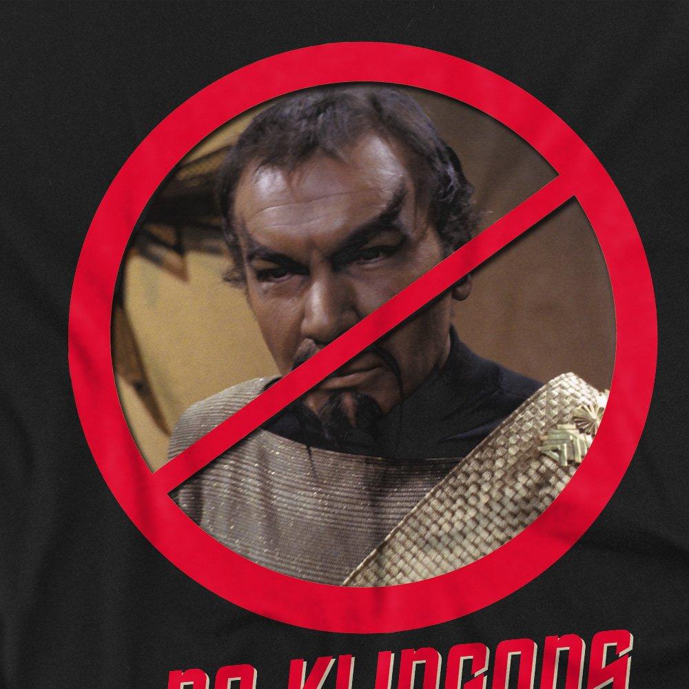 Black - Star Trek - Star Trek No Klingons T Shirt Black - 2
