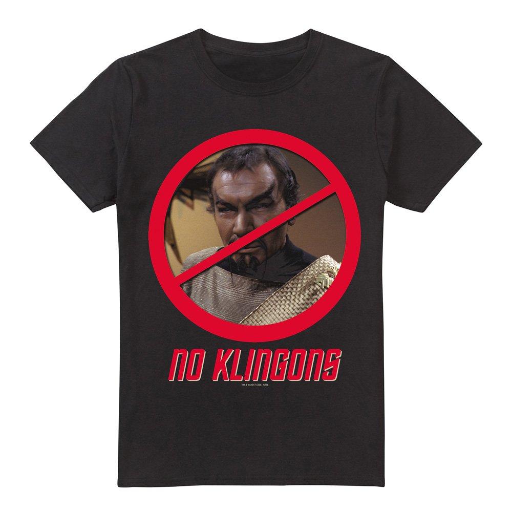 Black - Star Trek - Star Trek No Klingons T Shirt Black - 4
