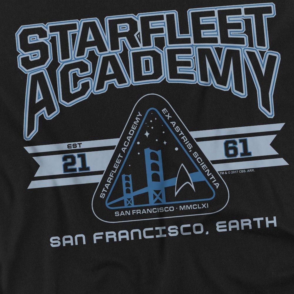Black - Star Trek - Star Trek Starfleet Academy Earth T Shirt Black - 2