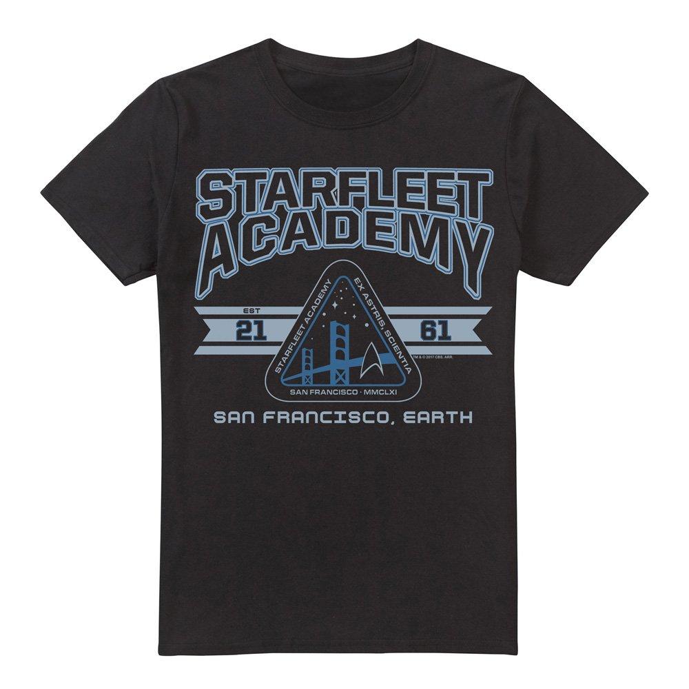 Black - Star Trek - Star Trek Starfleet Academy Earth T Shirt Black - 4