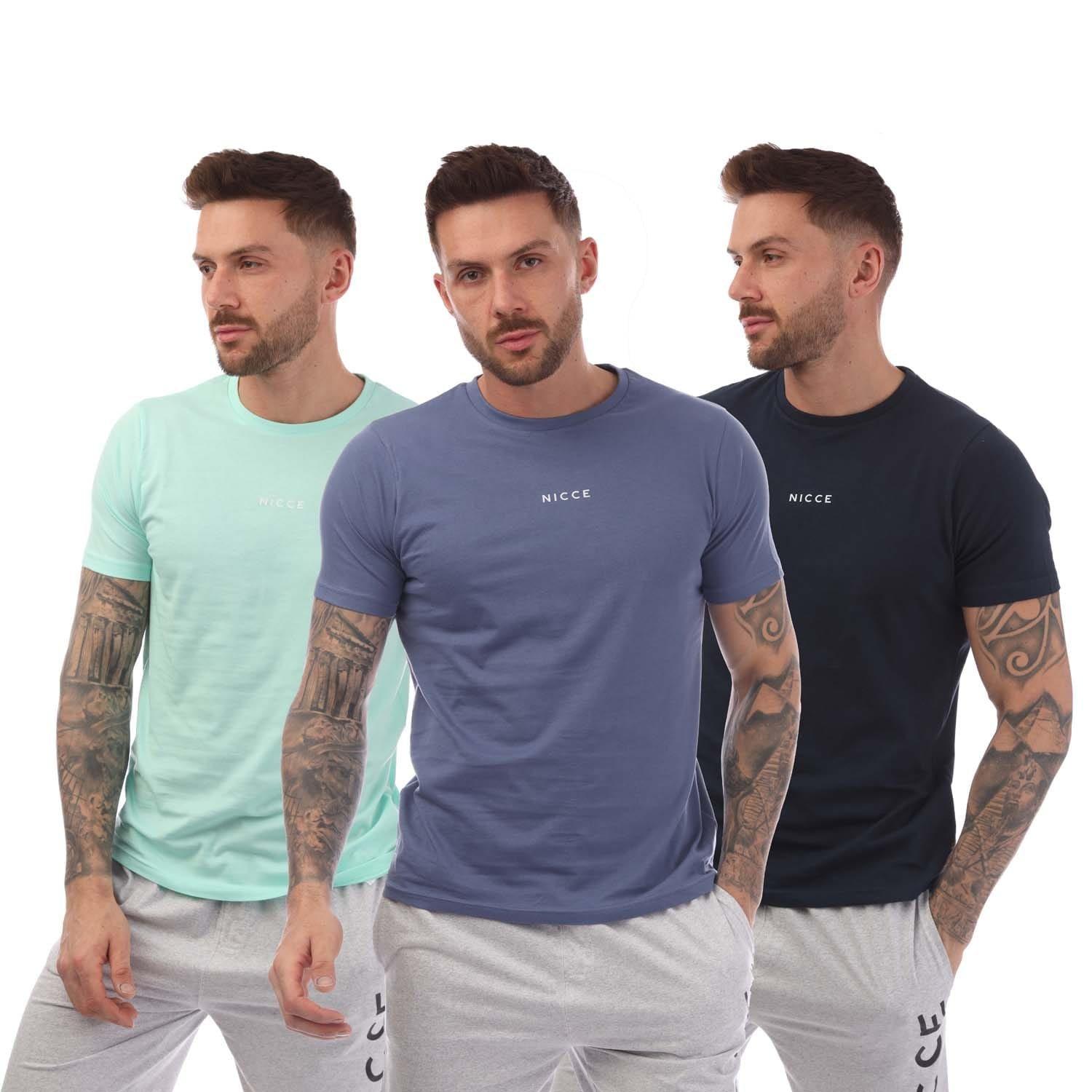 Blue Navy - Nicce - Tordh 3 Pack T-Shirts - 1