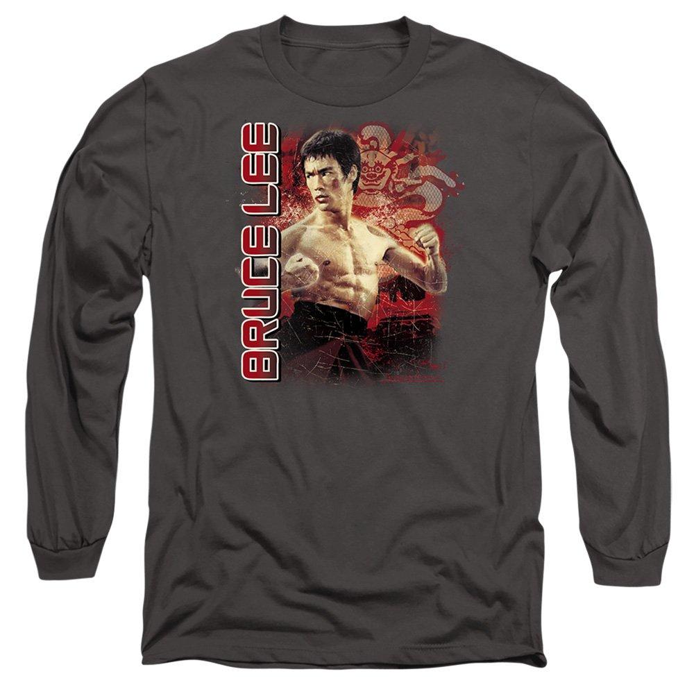Grey - Other - Bruce Lee Fury Long Sleeve T-Shirt Charcoal - 1