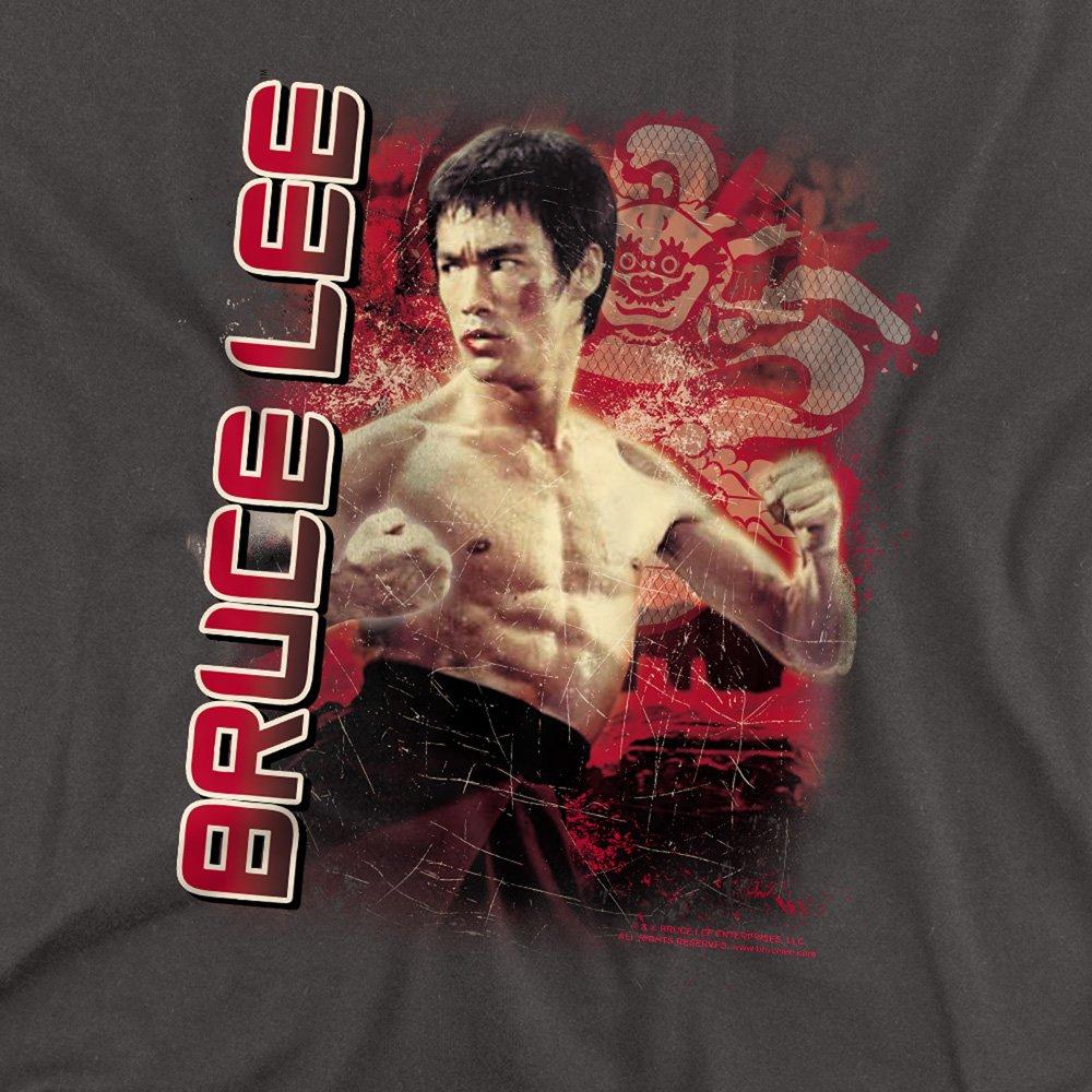 Grey - Other - Bruce Lee Fury Long Sleeve T-Shirt Charcoal - 2