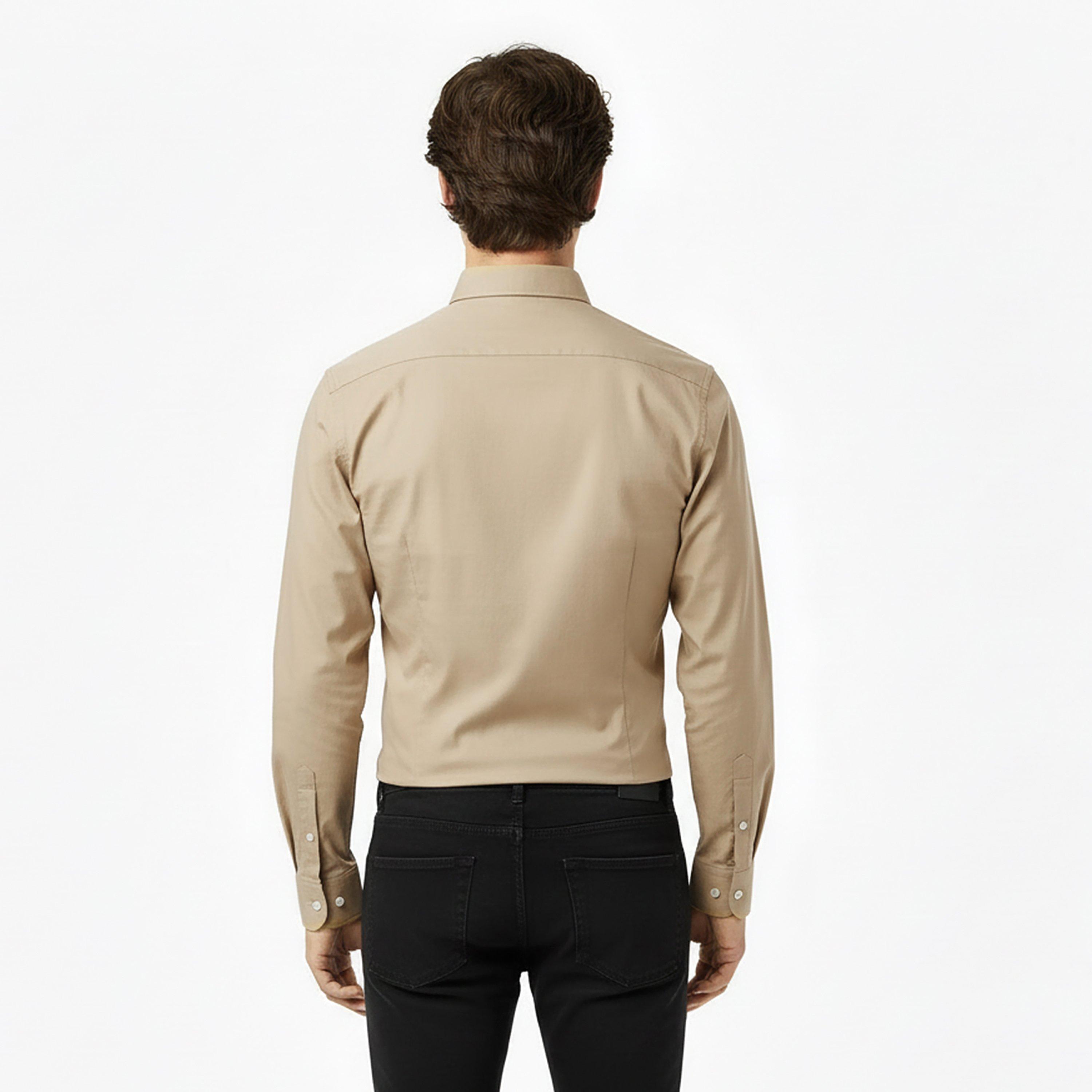 Beige 286 - Boss - Men's HBB Hank Kent Shirt, Precision Tailoring, Comfort - 4
