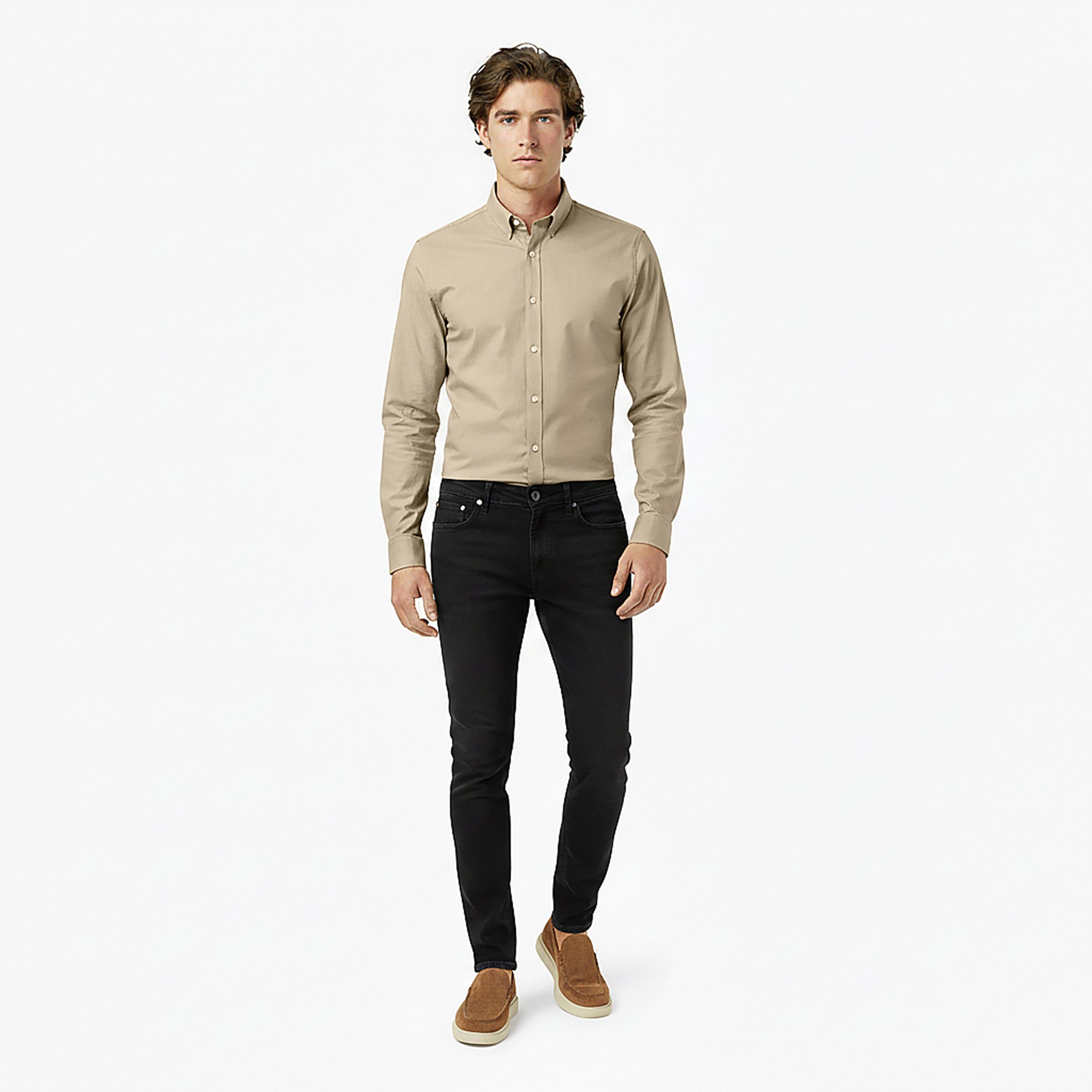 Beige 286 - Boss - Men's HBB Hank Kent Shirt, Precision Tailoring, Comfort - 6