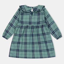 Lilly and Sid Collar Check A-Line Dress