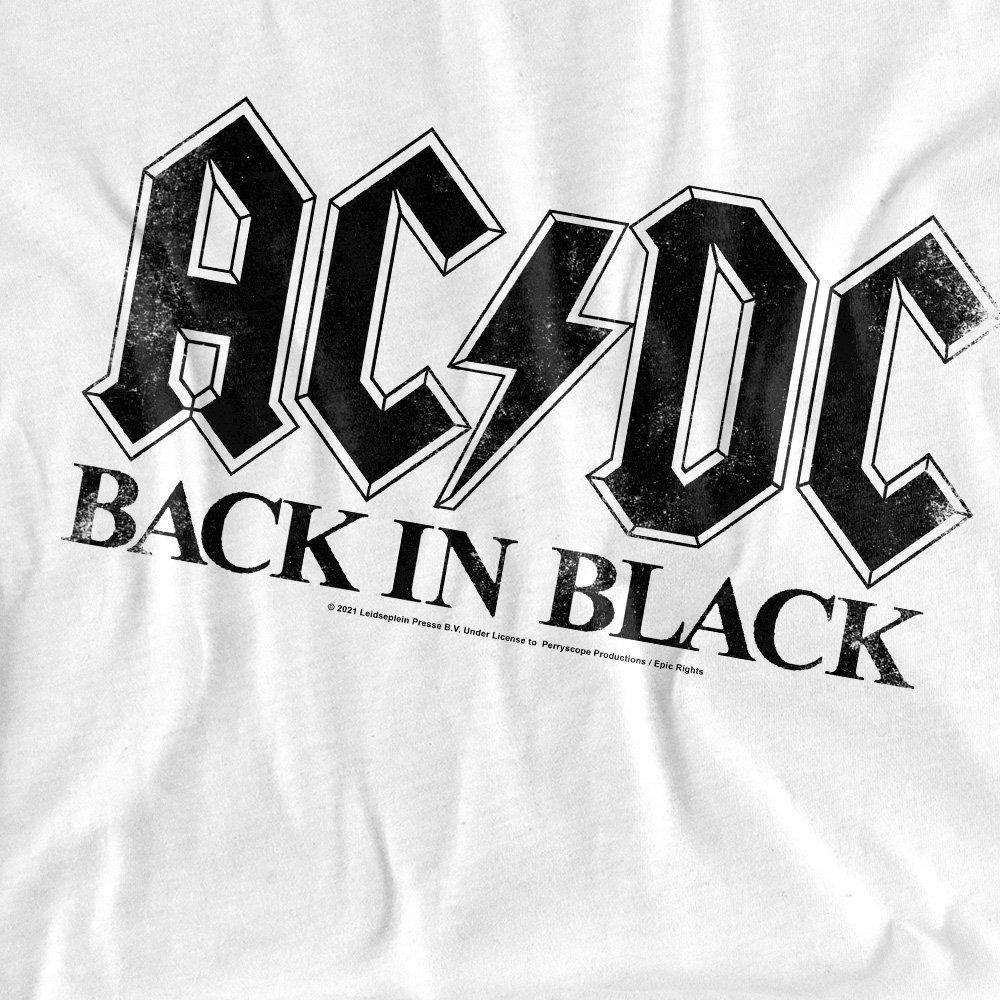 White - ACDC - Back In Black T-Shirt - 2