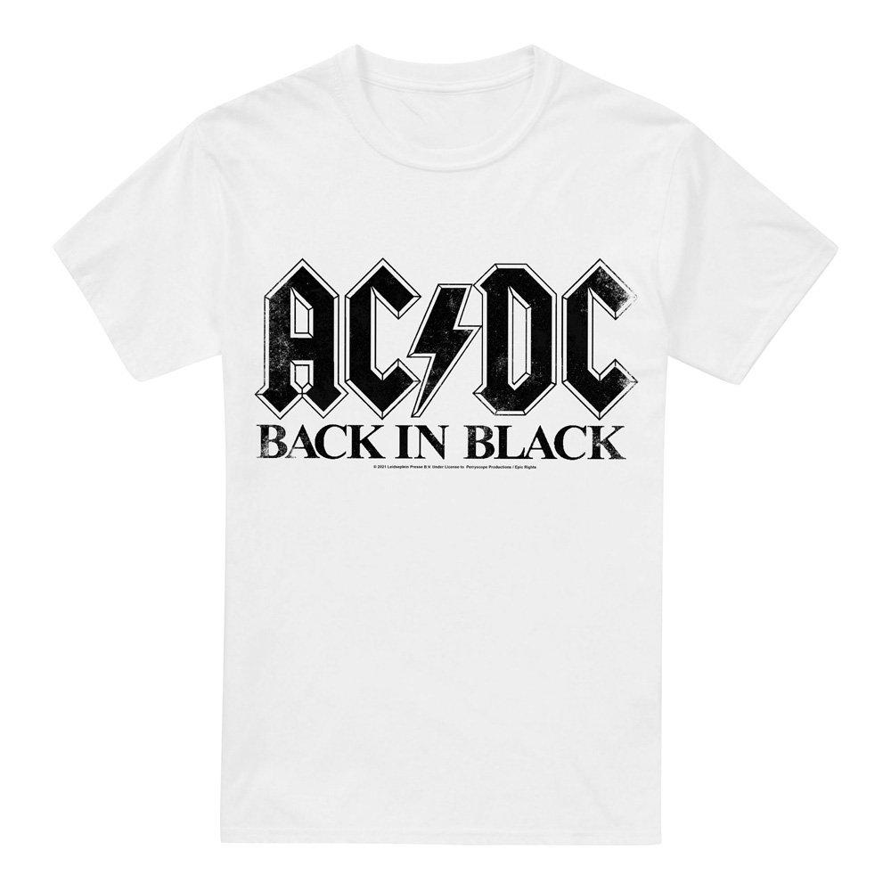 White - ACDC - Back In Black T-Shirt - 4