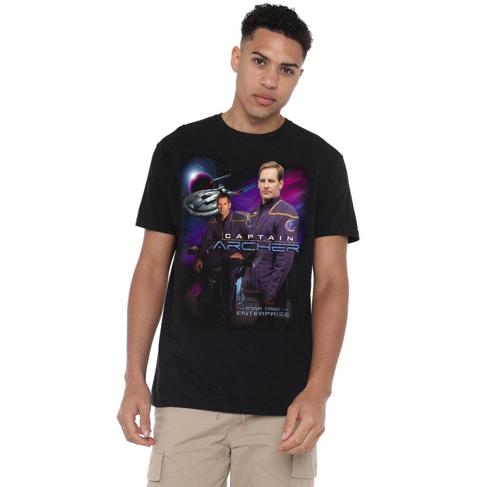 Black - Star Trek - Star Trek Captain Archer T Shirt Black - 1