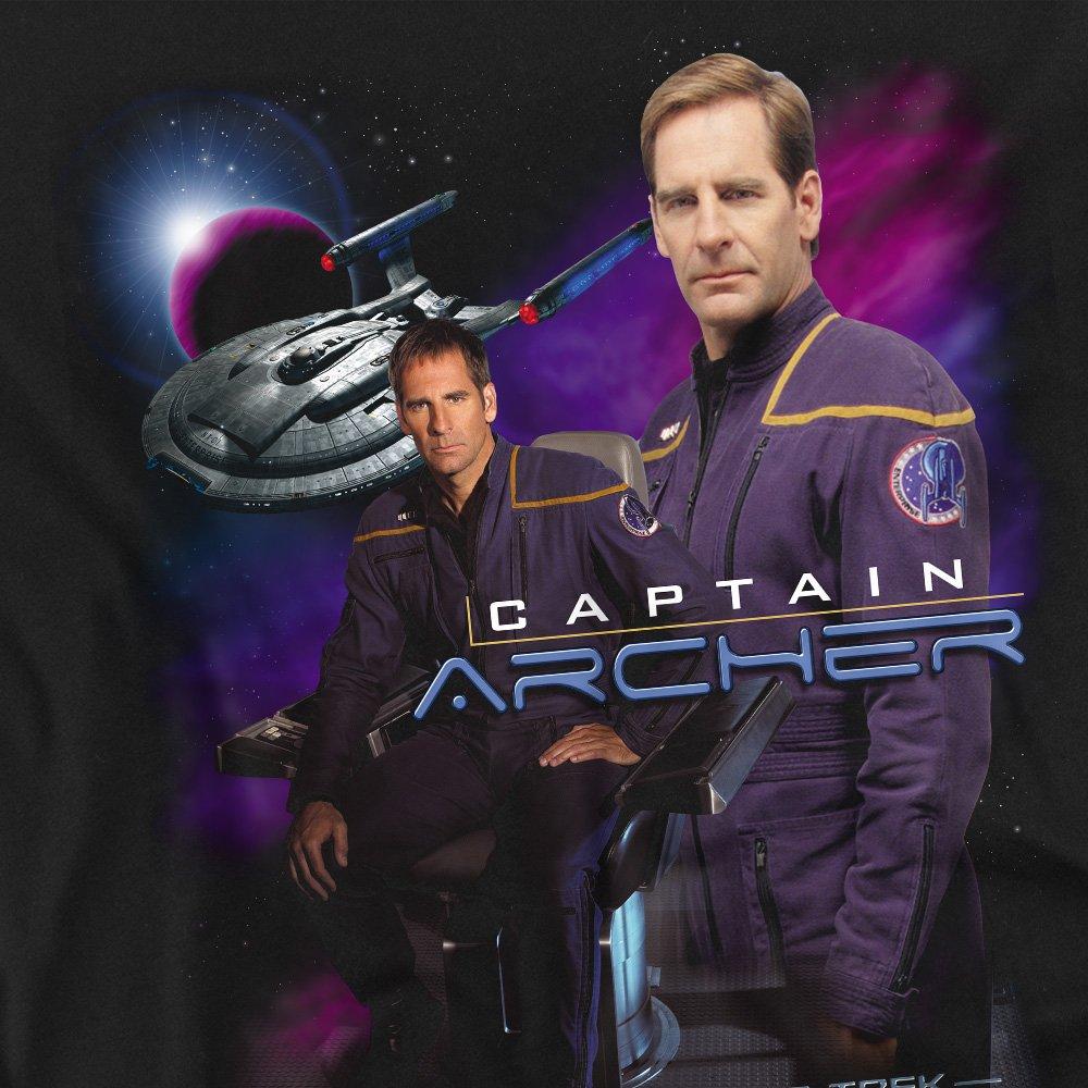 Black - Star Trek - Star Trek Captain Archer T Shirt Black - 2
