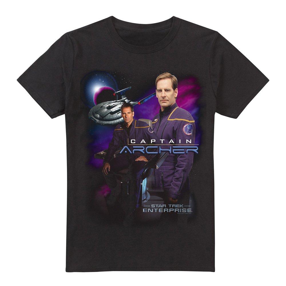 Black - Star Trek - Star Trek Captain Archer T Shirt Black - 4