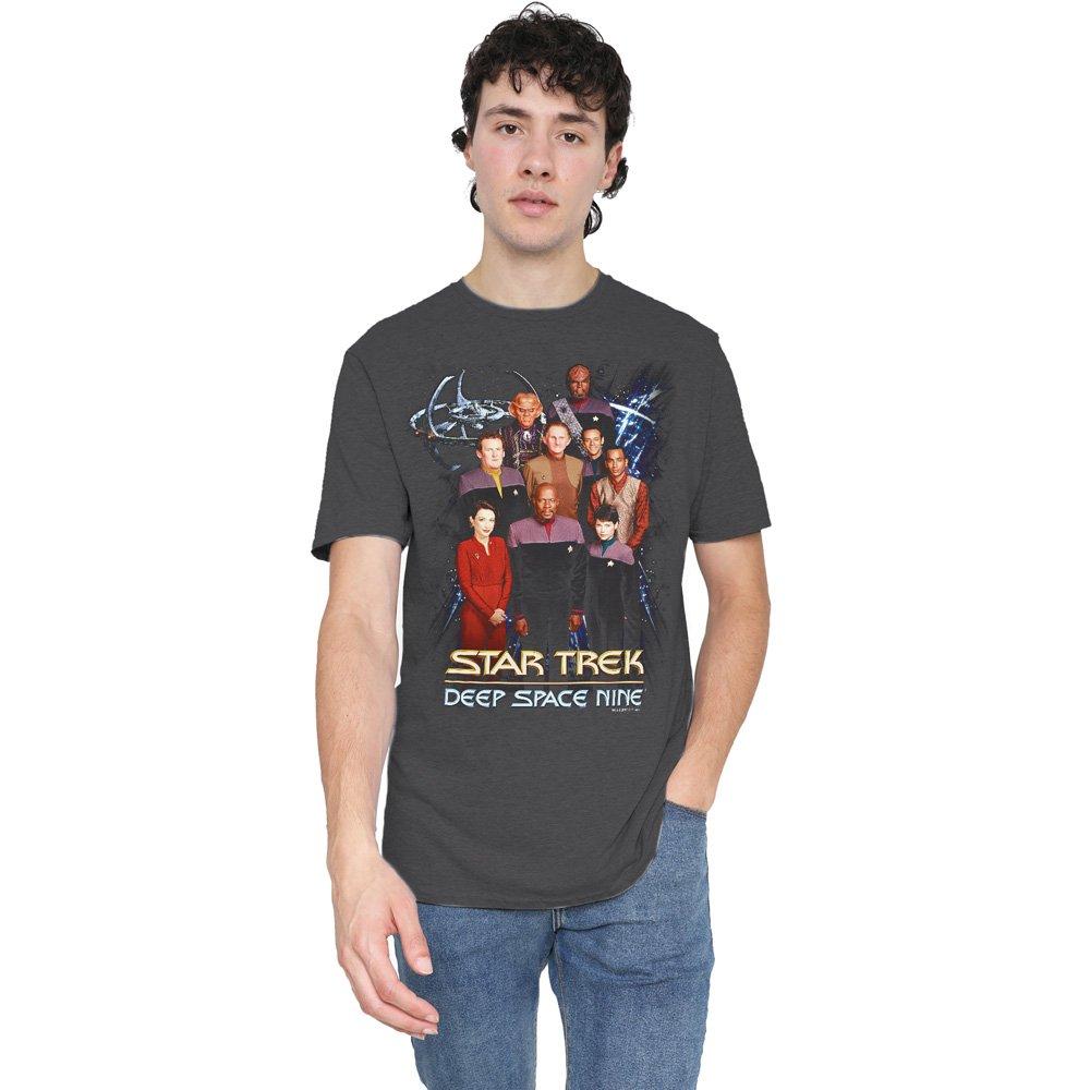 Grey - Star Trek - Star Trek Ds9 Crew T-Shirt Charcoal - 1
