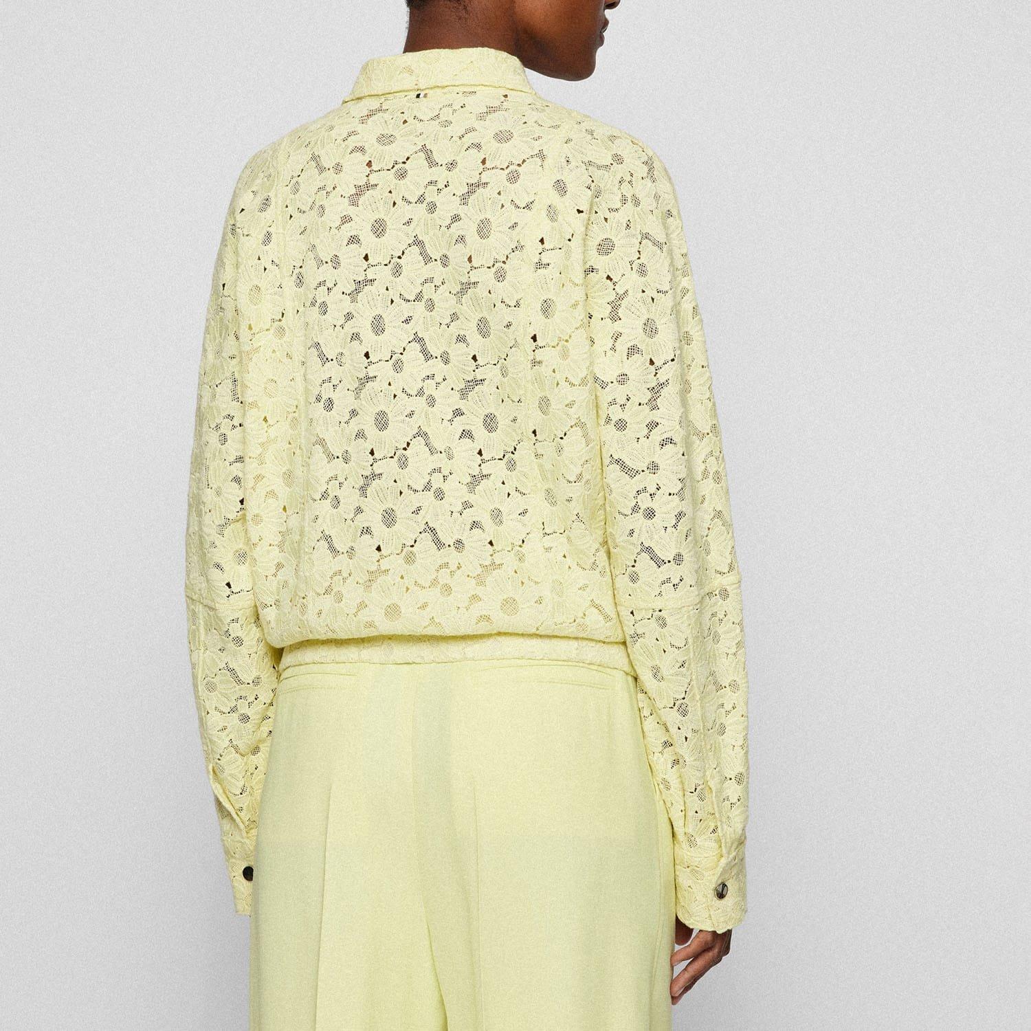 Yellow - Boss - Jamiella Lace Jacket - 2