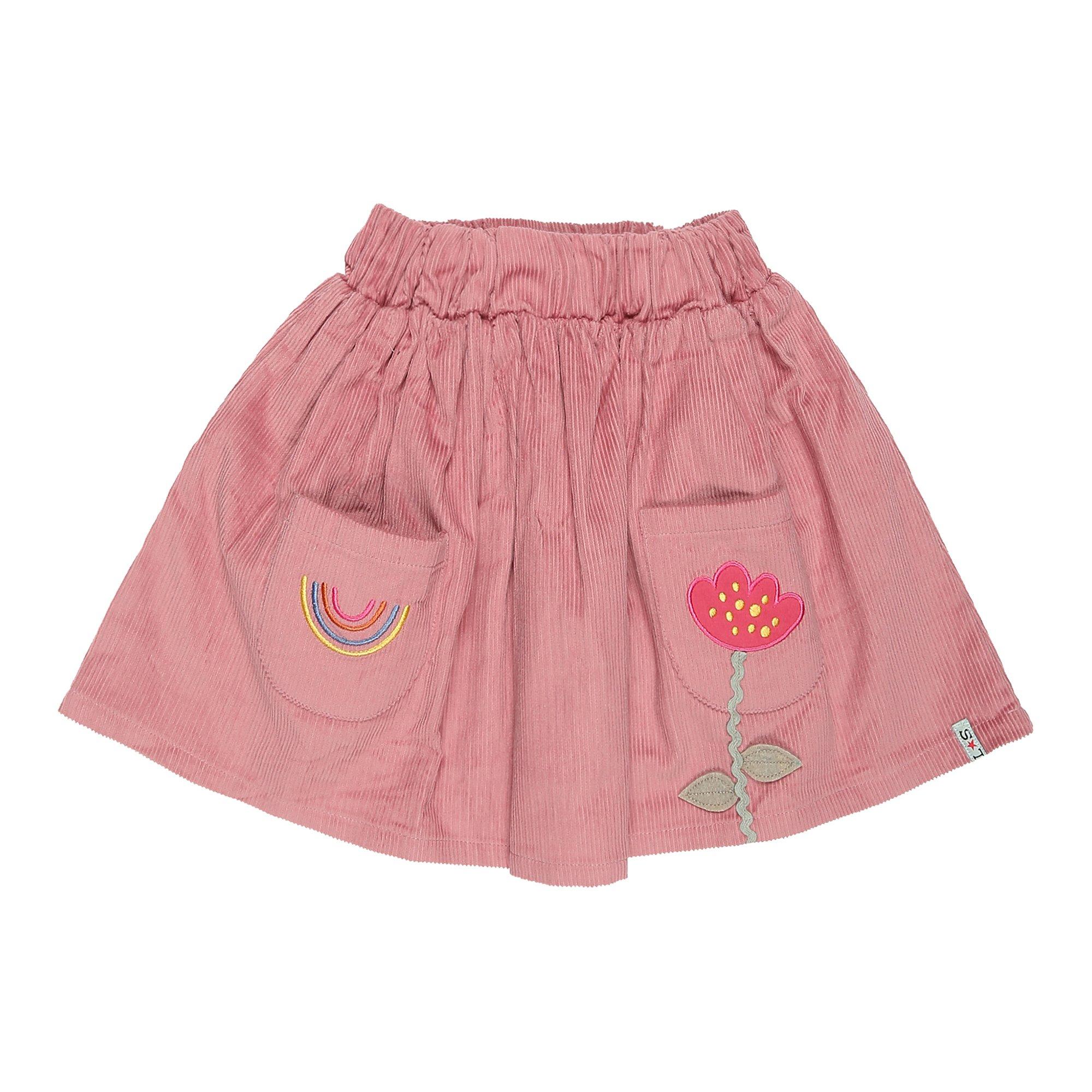 Lilly And Sid Girls Kids' Rainbow Corduroy A-Line Skirt -  - 5-6 (XS)