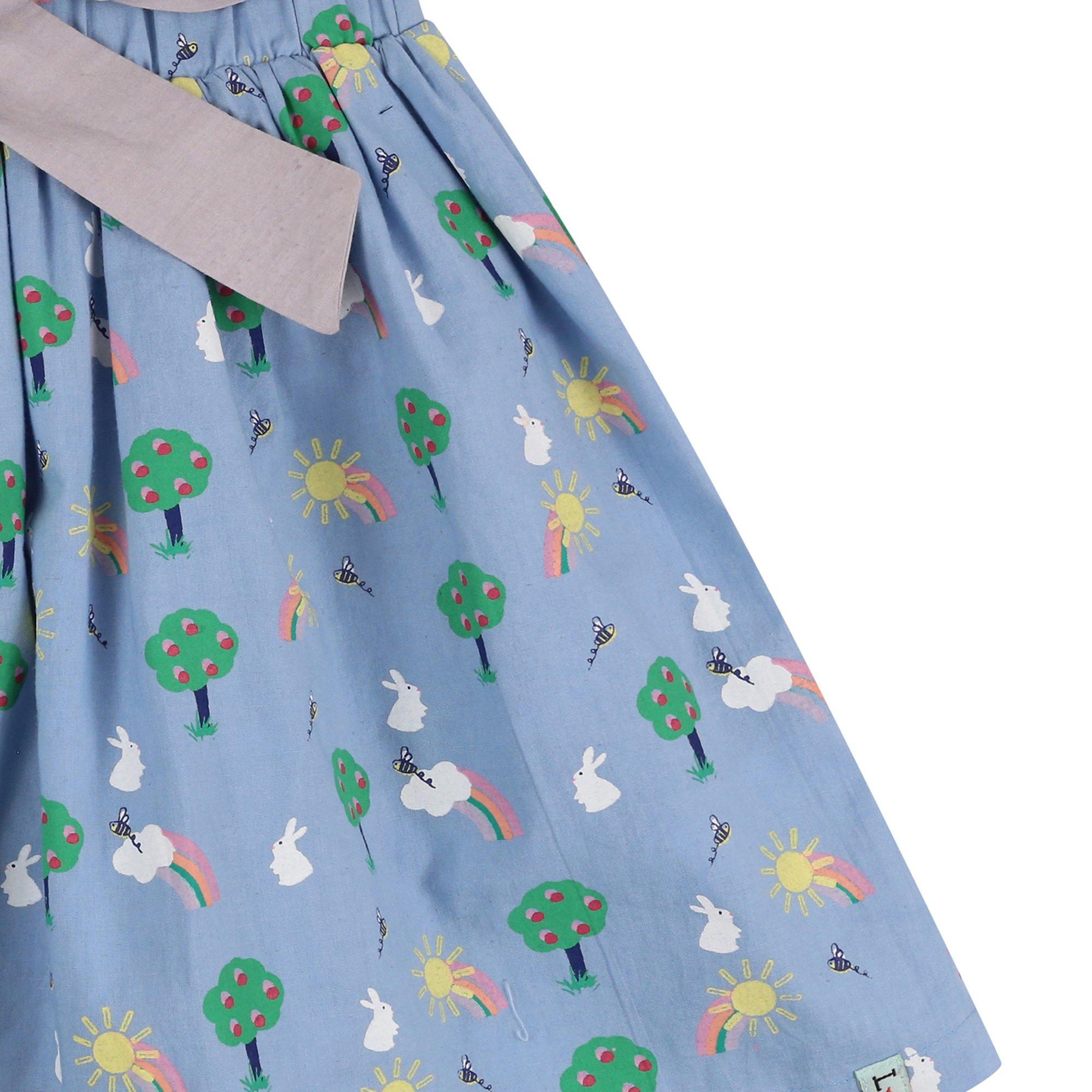 Multi - Lilly and Sid - Bunny All Over Print A Line Skirt - 3