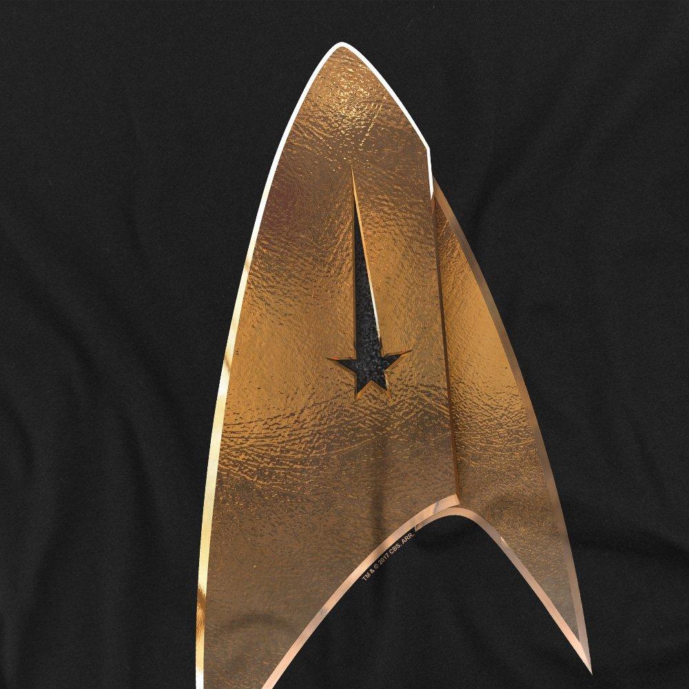 Black - Star Trek - Star Trek Discovery Command Shield T Shirt Black - 2