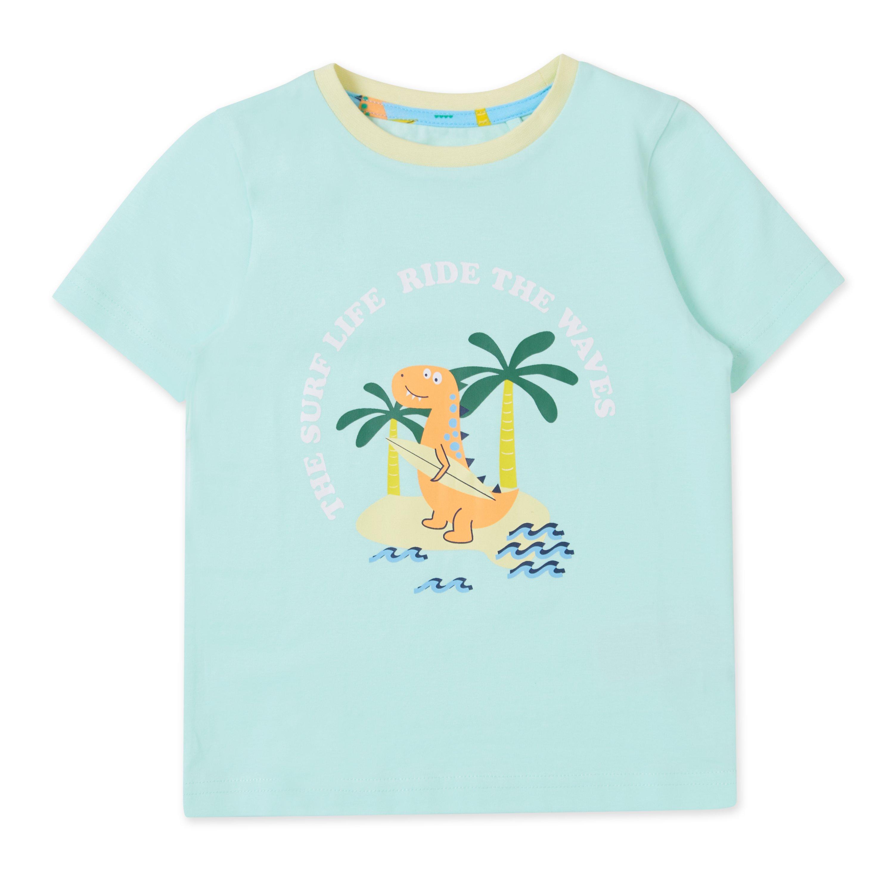 Multi - Firetrap - Dino Short-Sleeve Pyjama Set - 14