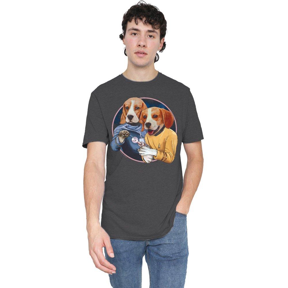 Grey - Star Trek - Star Trek Trek Dogs T-Shirt Charcoal - 1
